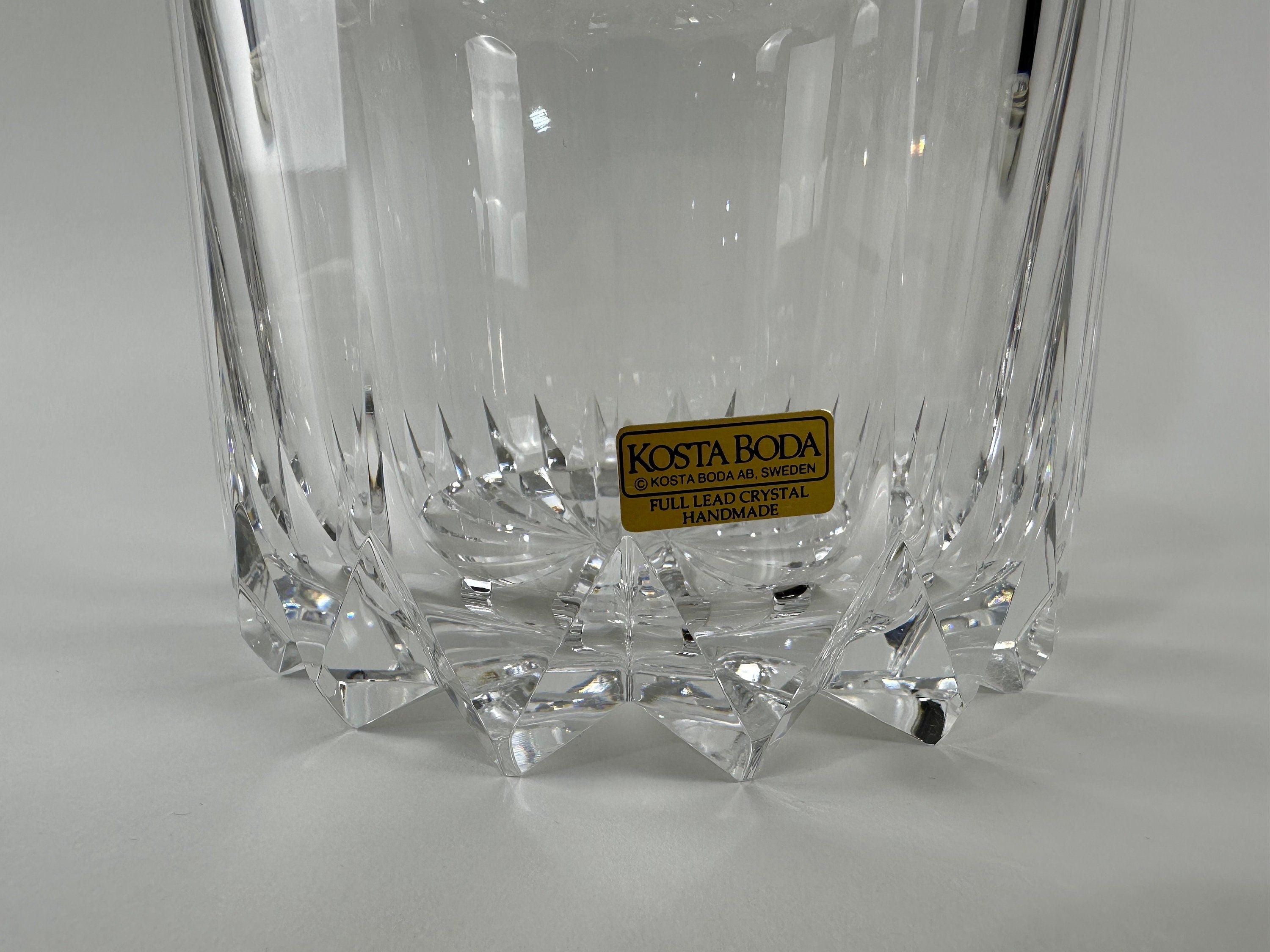 Kosta Boda Cut Crystal Decanter