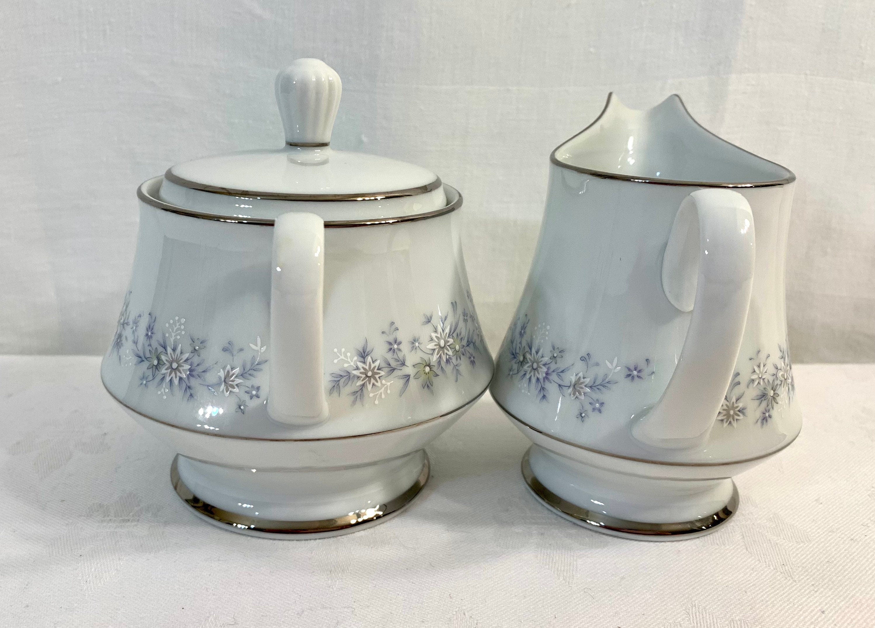 Noritake Marywood Creamer and Sugar Bowl Set