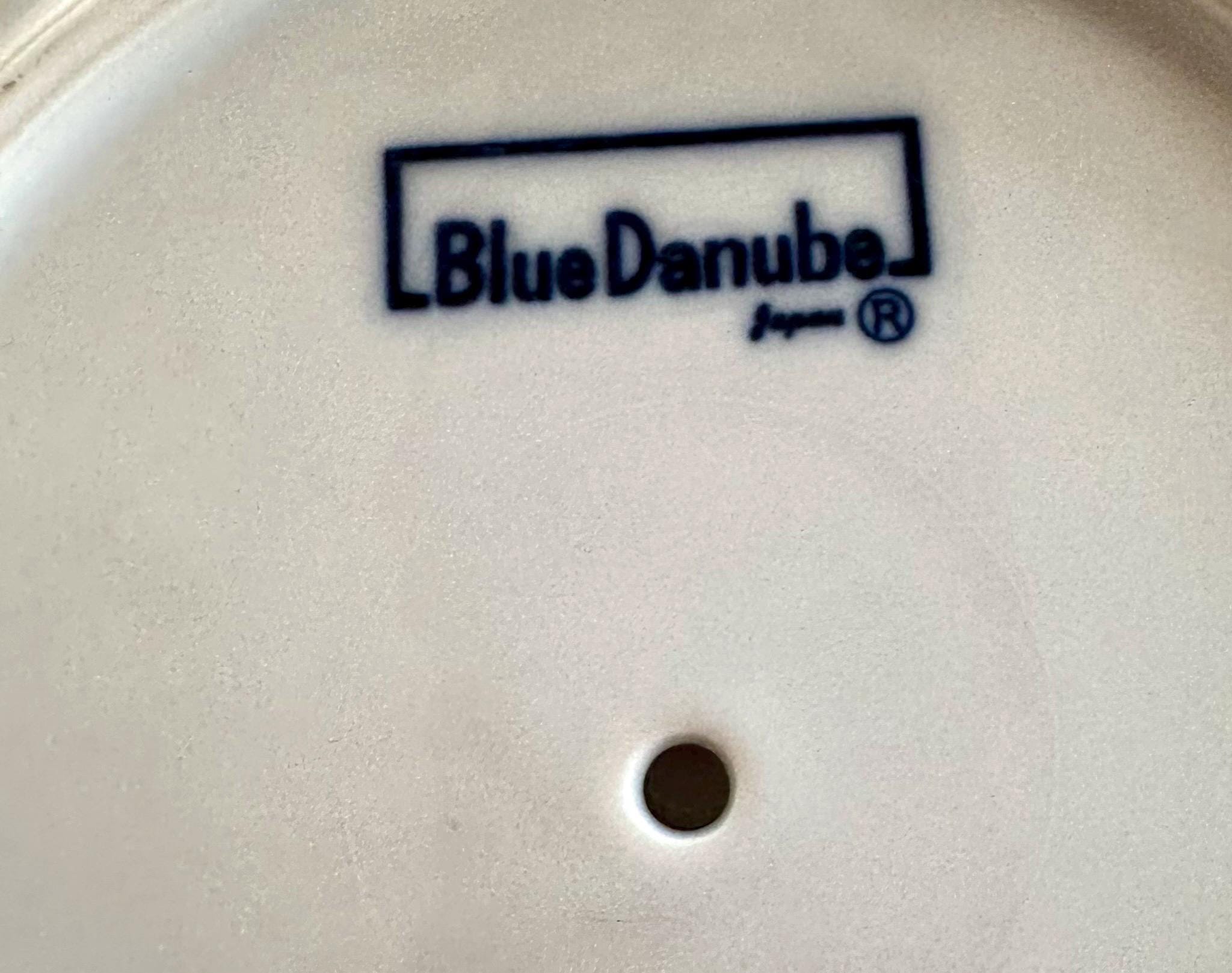 Blue Danube Round Covered Butter Dish