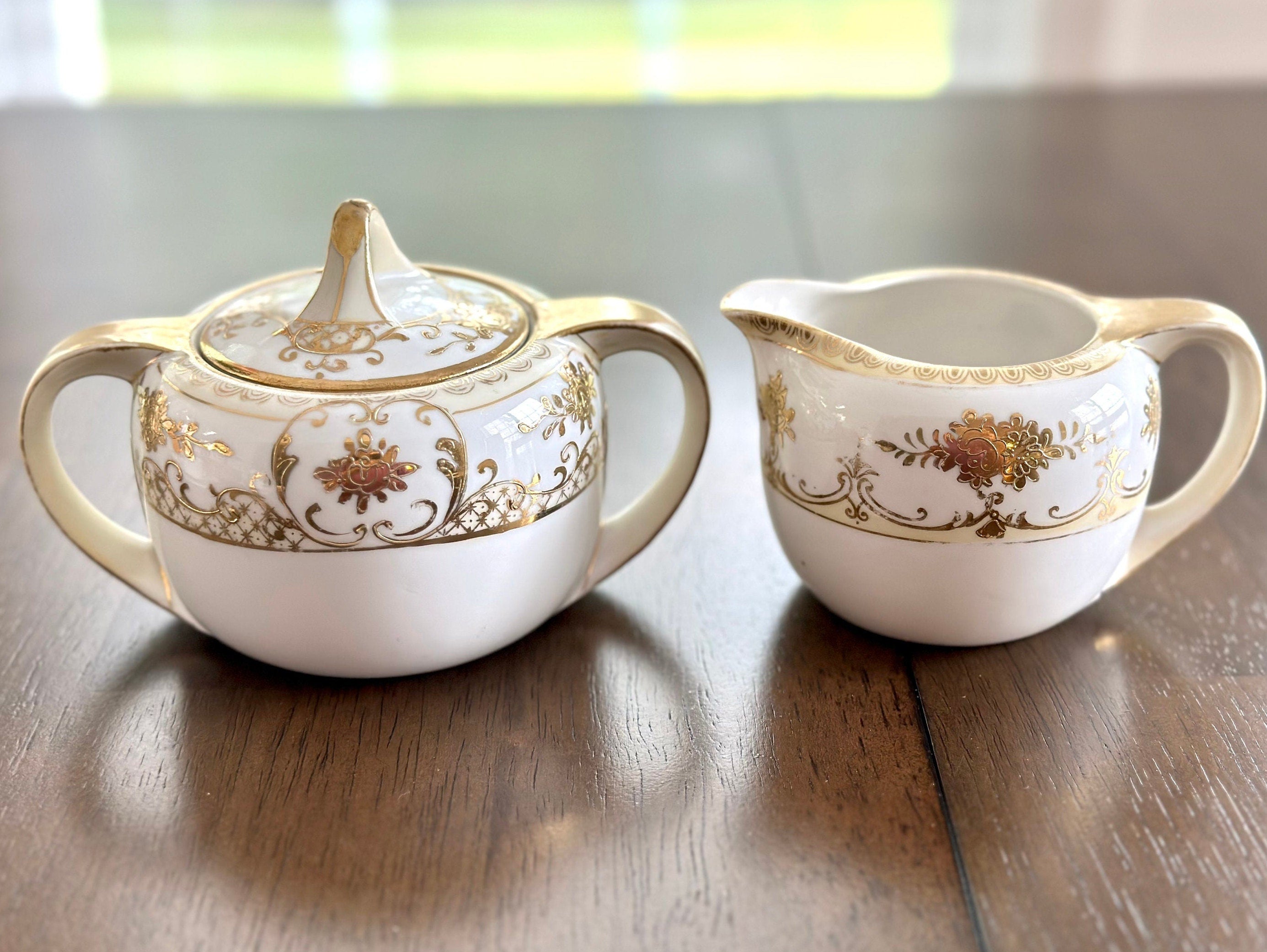 Antique Nippon Chocolate Pot Set