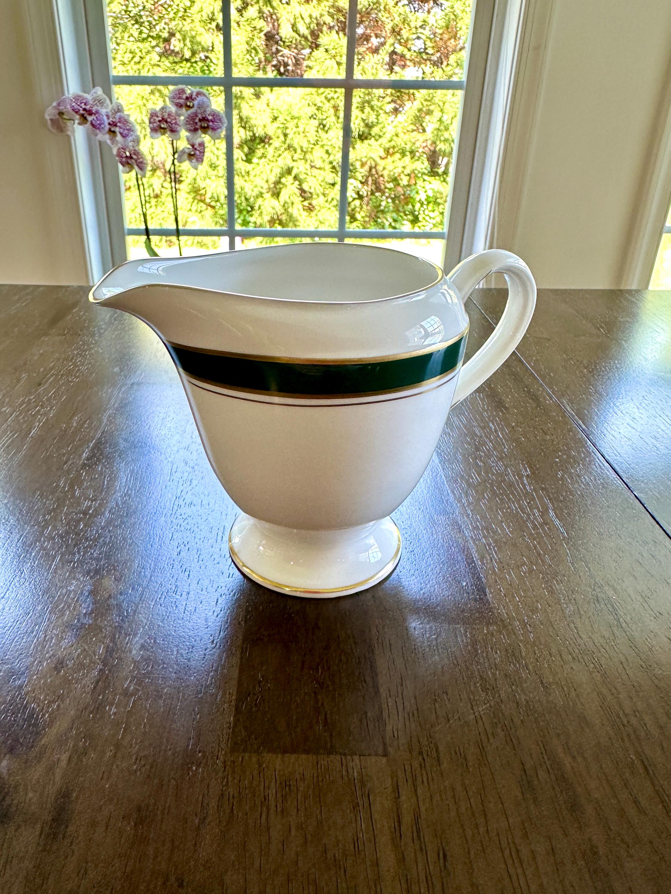 Royal Worcester Howard Leather Green Creamer