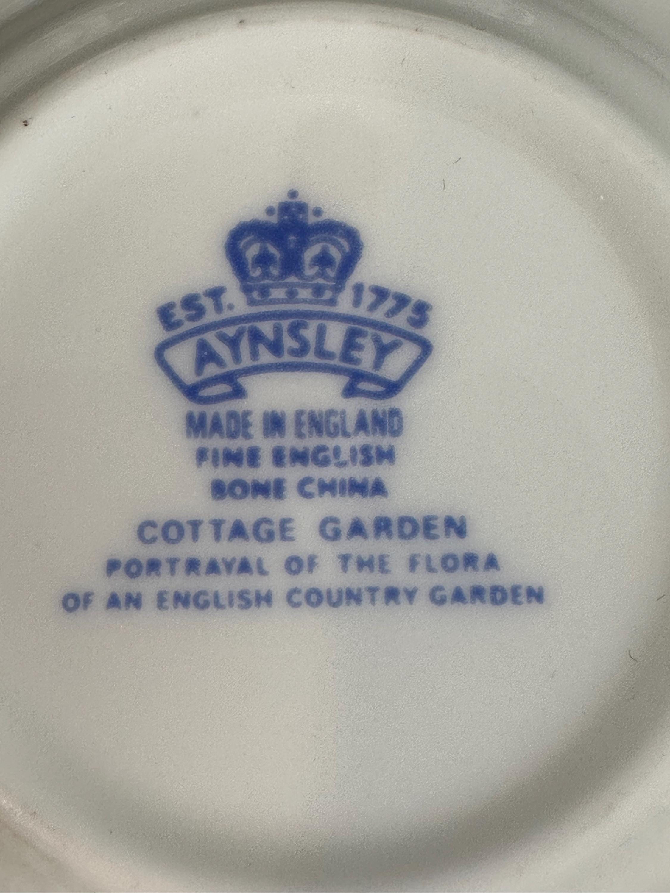 6 Aynsley Cottage Garden Demitasse Cups