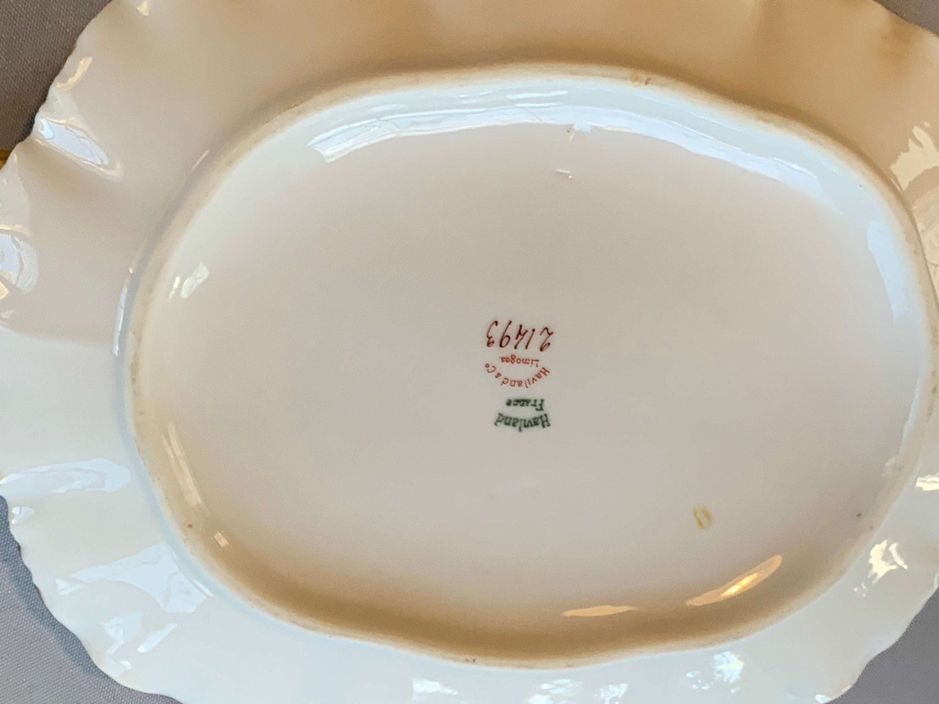 Haviland Clover Leaf Covered Vegetable Bowl