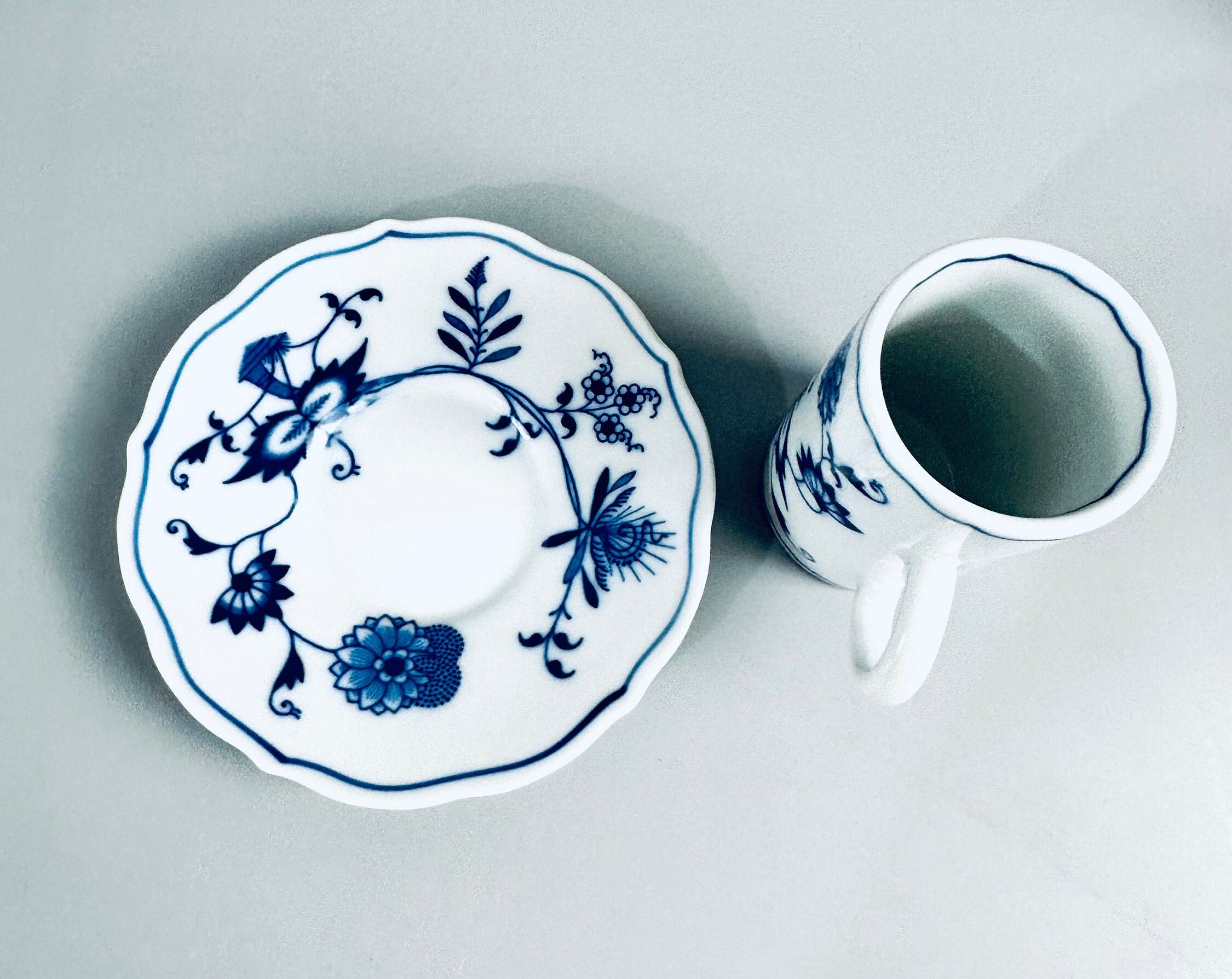 Blue Danube Irish Coffee Cups and Saucers