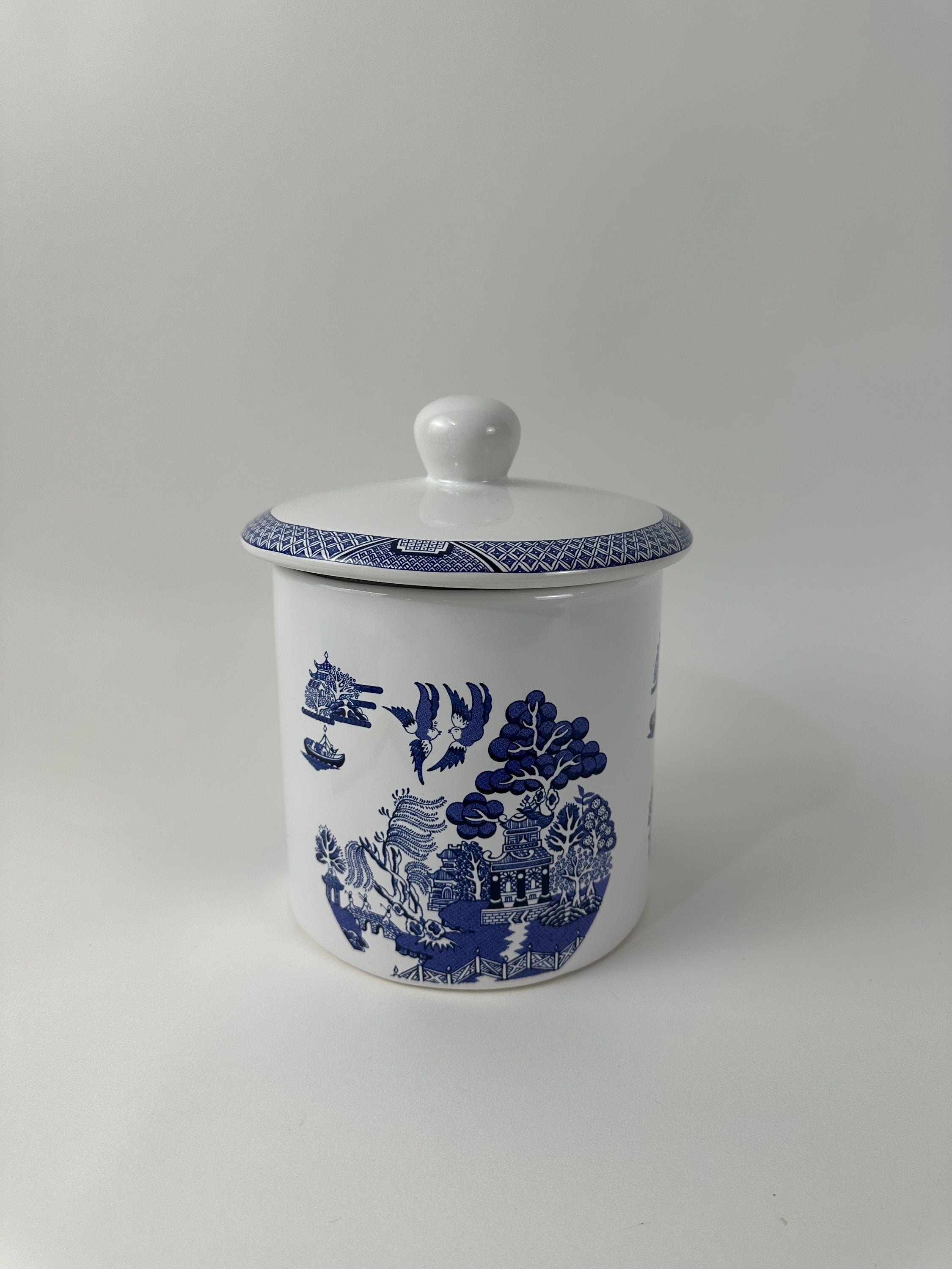 Cuthbertson Blue Willow Large Canister
