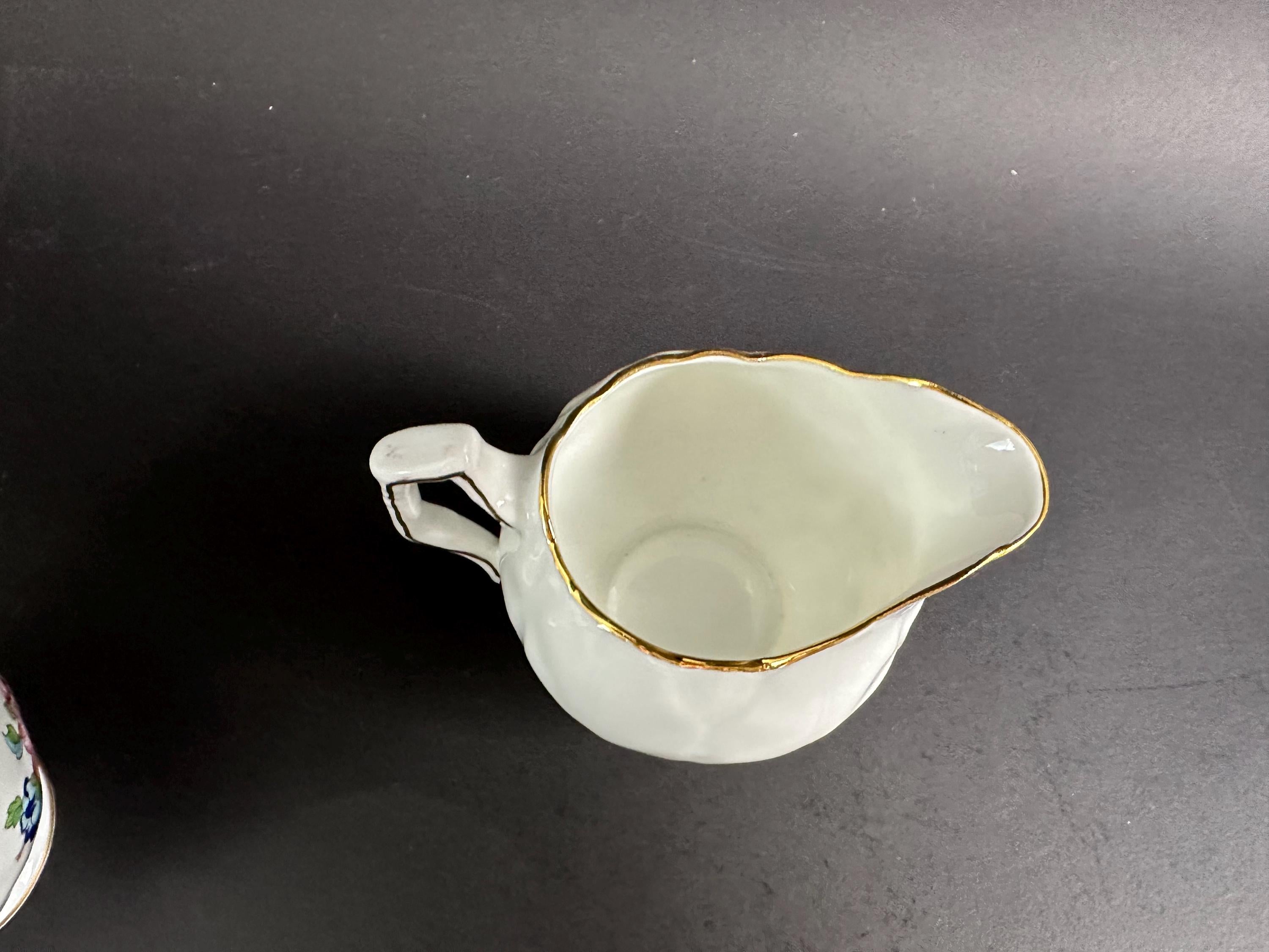 Aynsley Pembroke Mini Creamer and Open Sugar Bowl