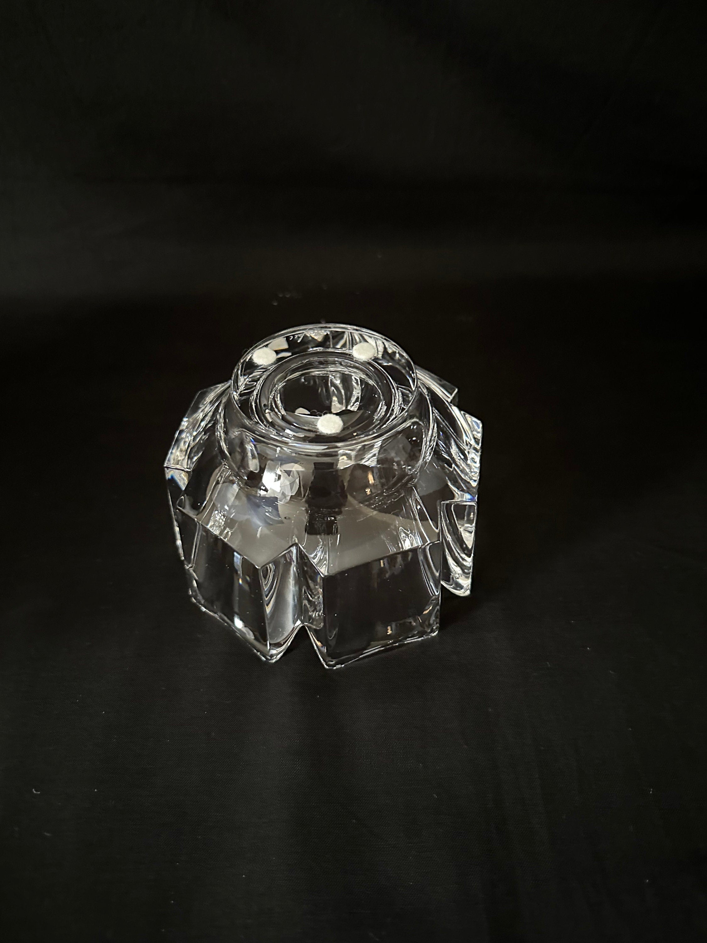 Orrefors Corona Crystal Bowl by Lars Hellsten