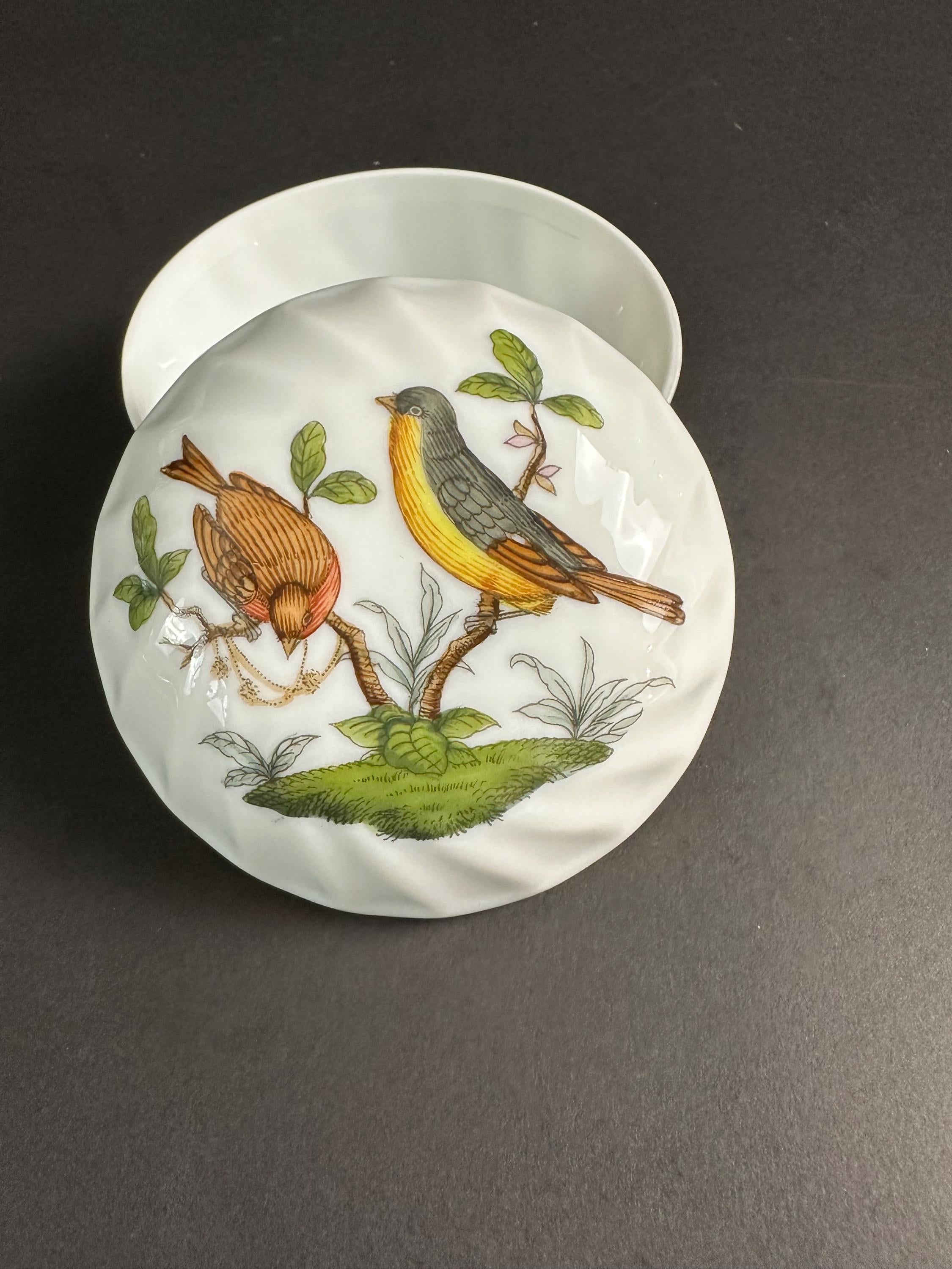 Herend Rothchilds Bird Trinket Box