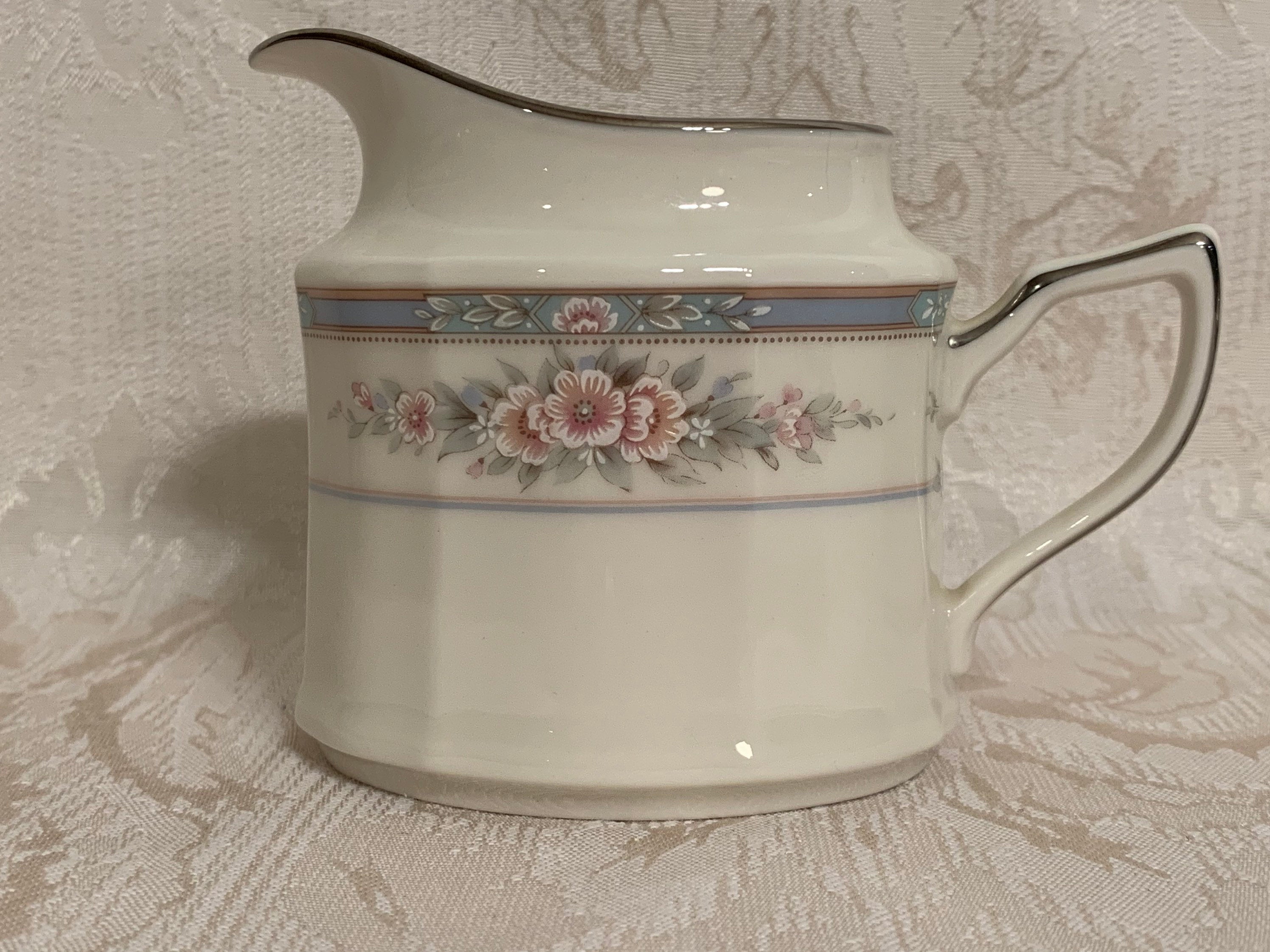 Noritake Rothschild Creamer and Sugar Bowl