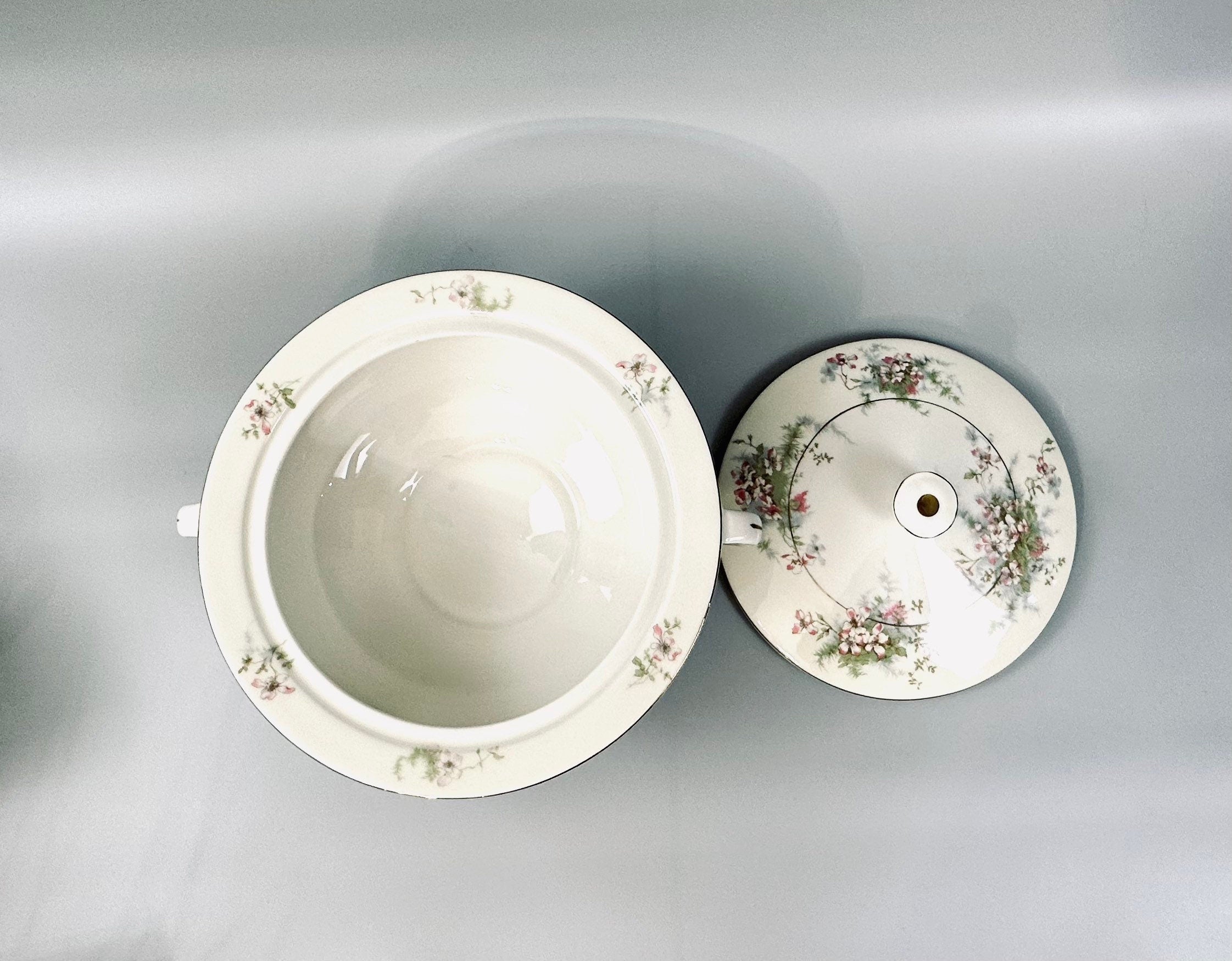 Haviland Apple Blossom Covered Serving Bowl