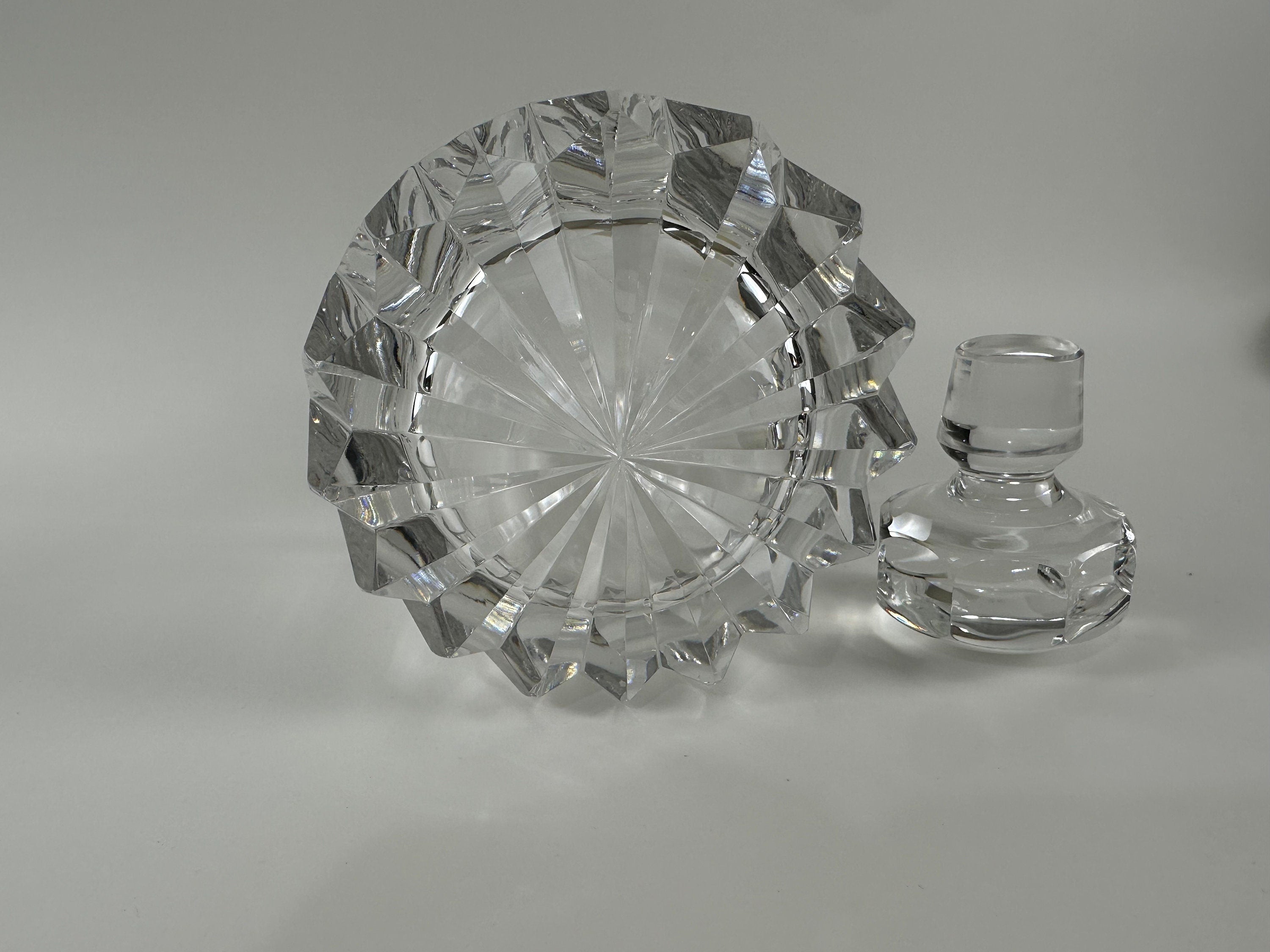 Kosta Boda Cut Crystal Decanter