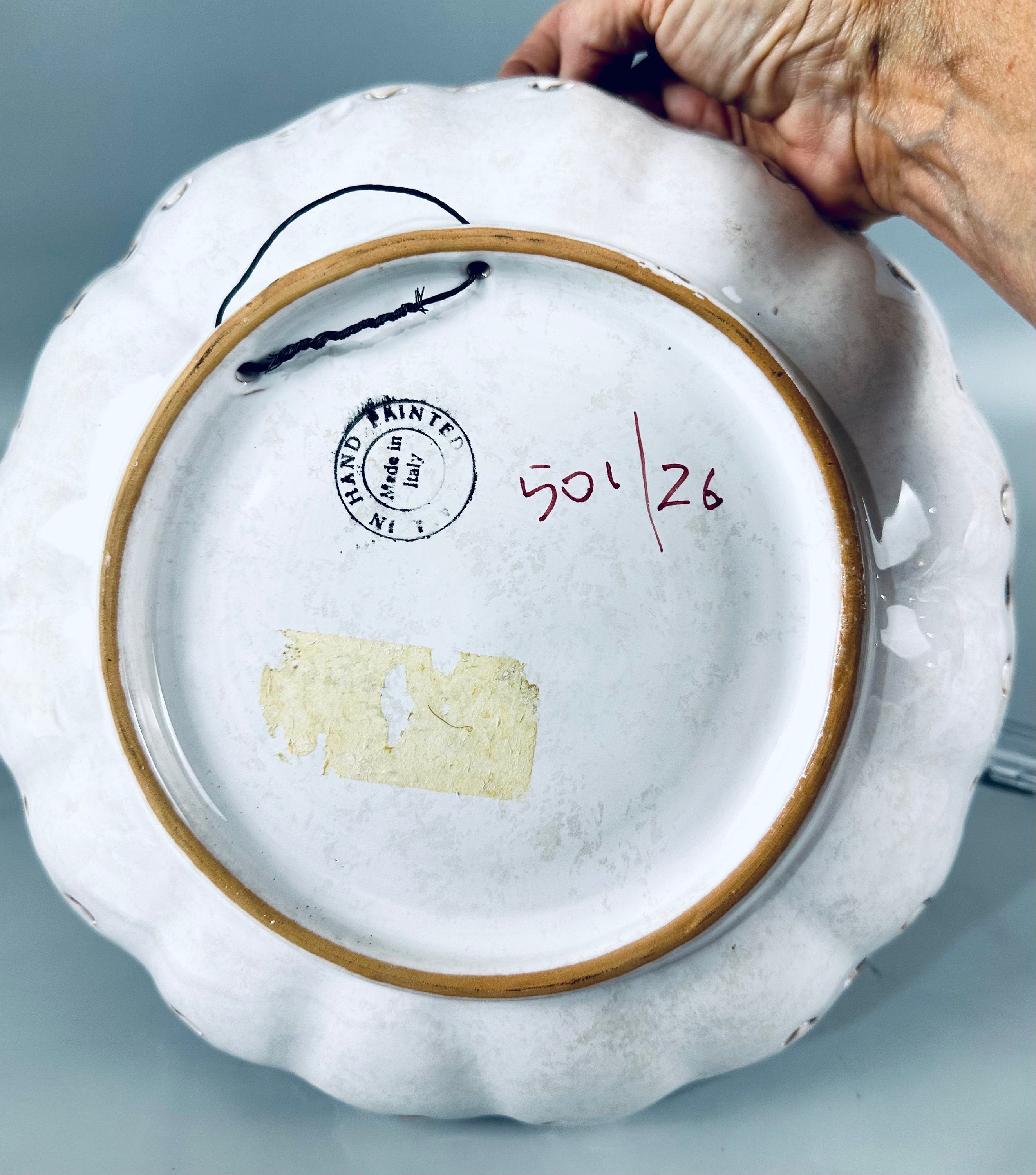 Hand Painted Italian Serving Bowl