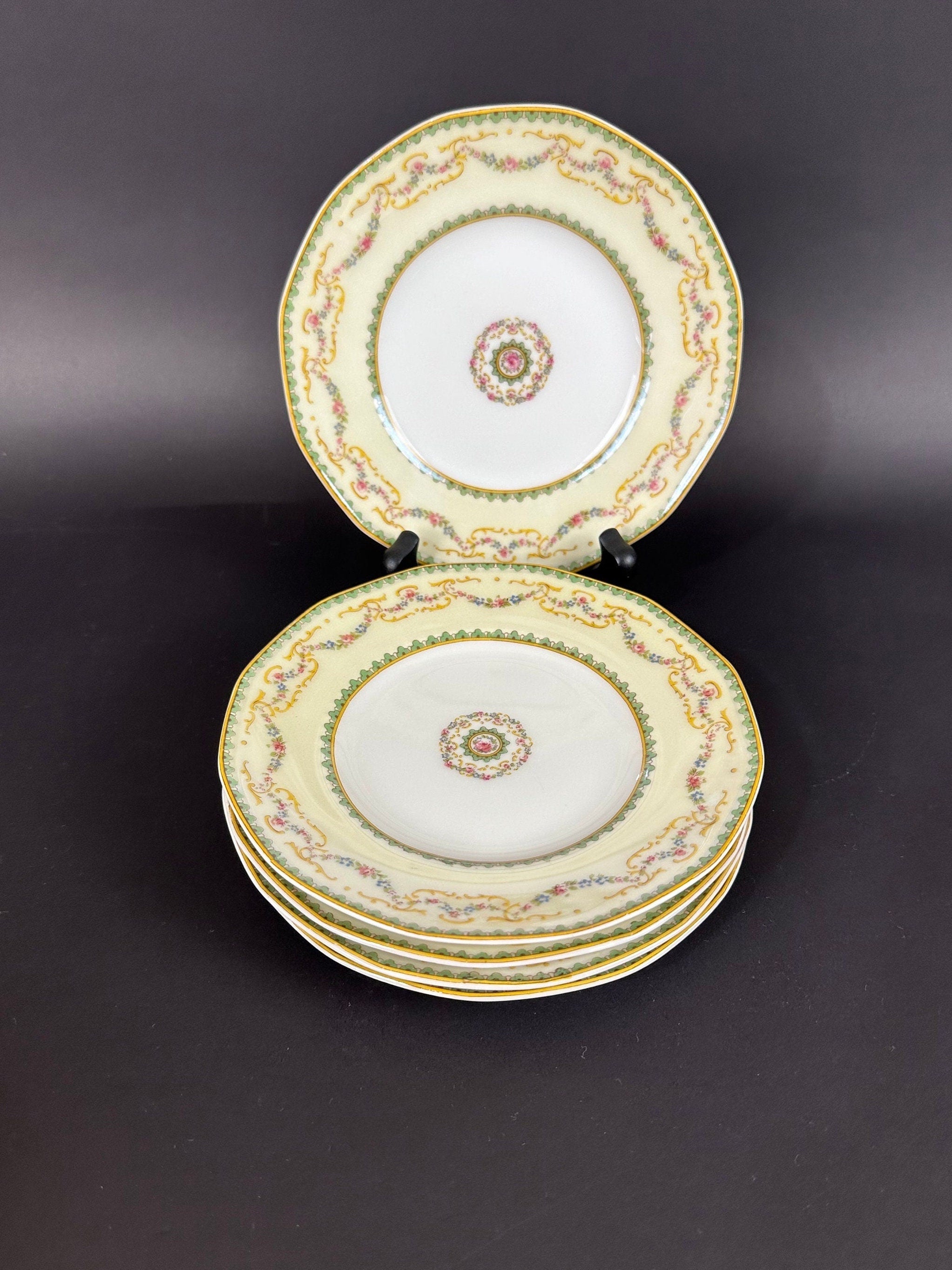 Five Haviland Bread Plates in the Venice Pattern
