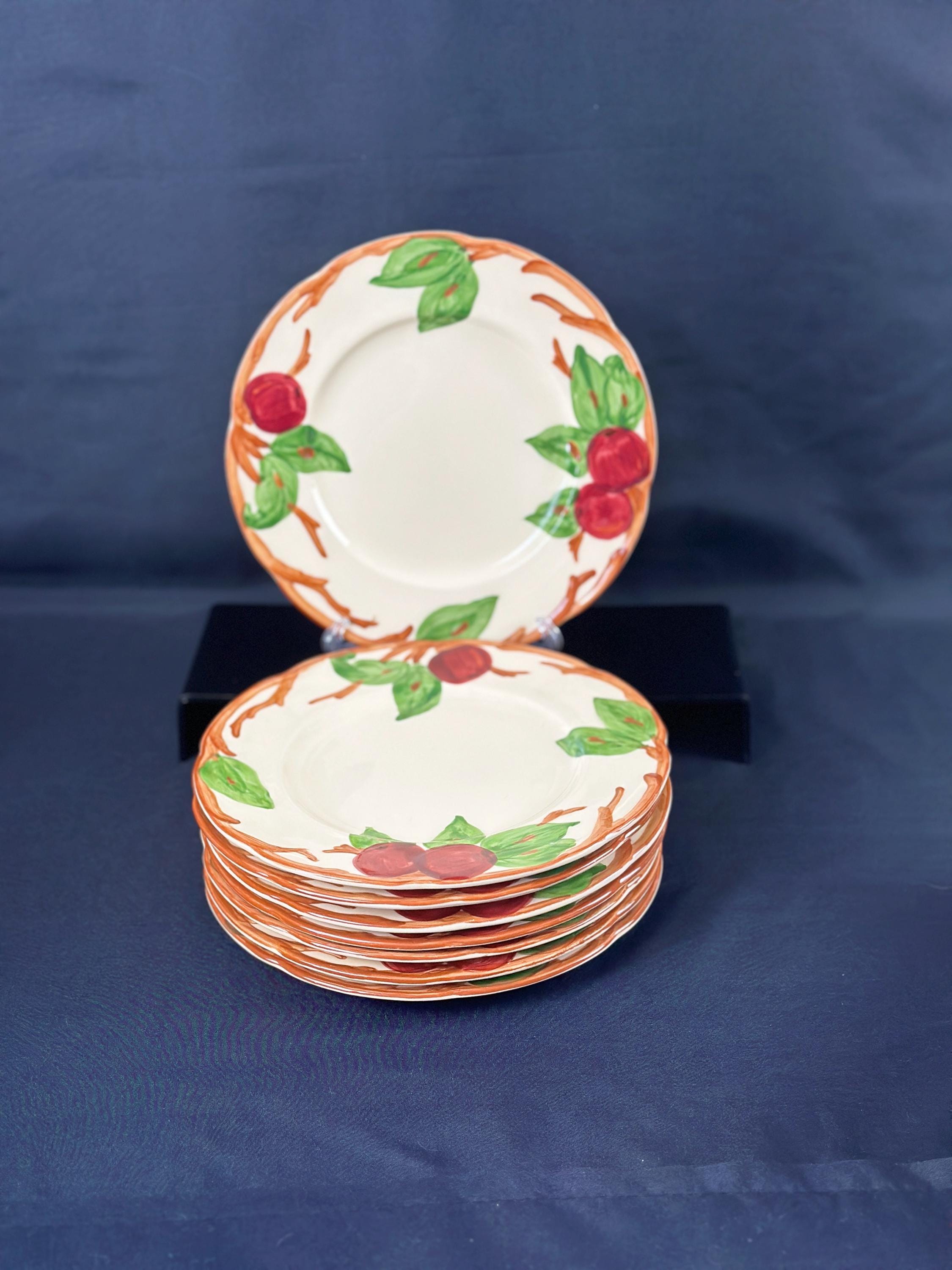 8 Franciscan Apple Salad Plates USA