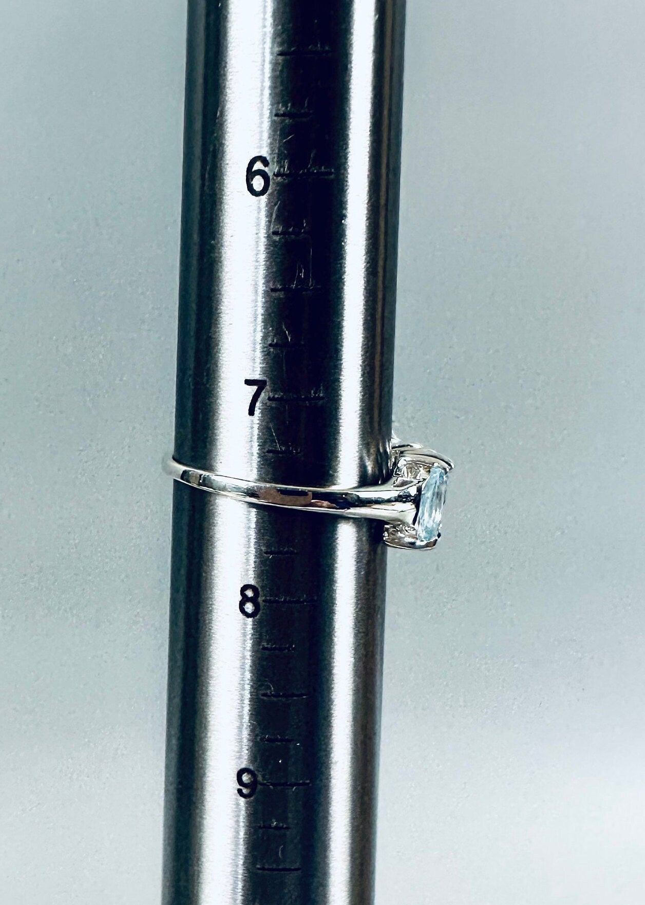 Aquamarine Sterling Ring
