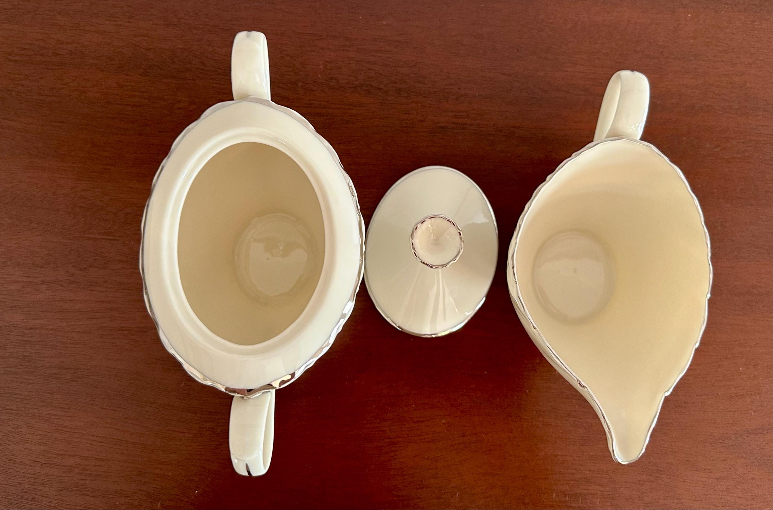 Lenox Weatherly Creamer and Sugar Bowl