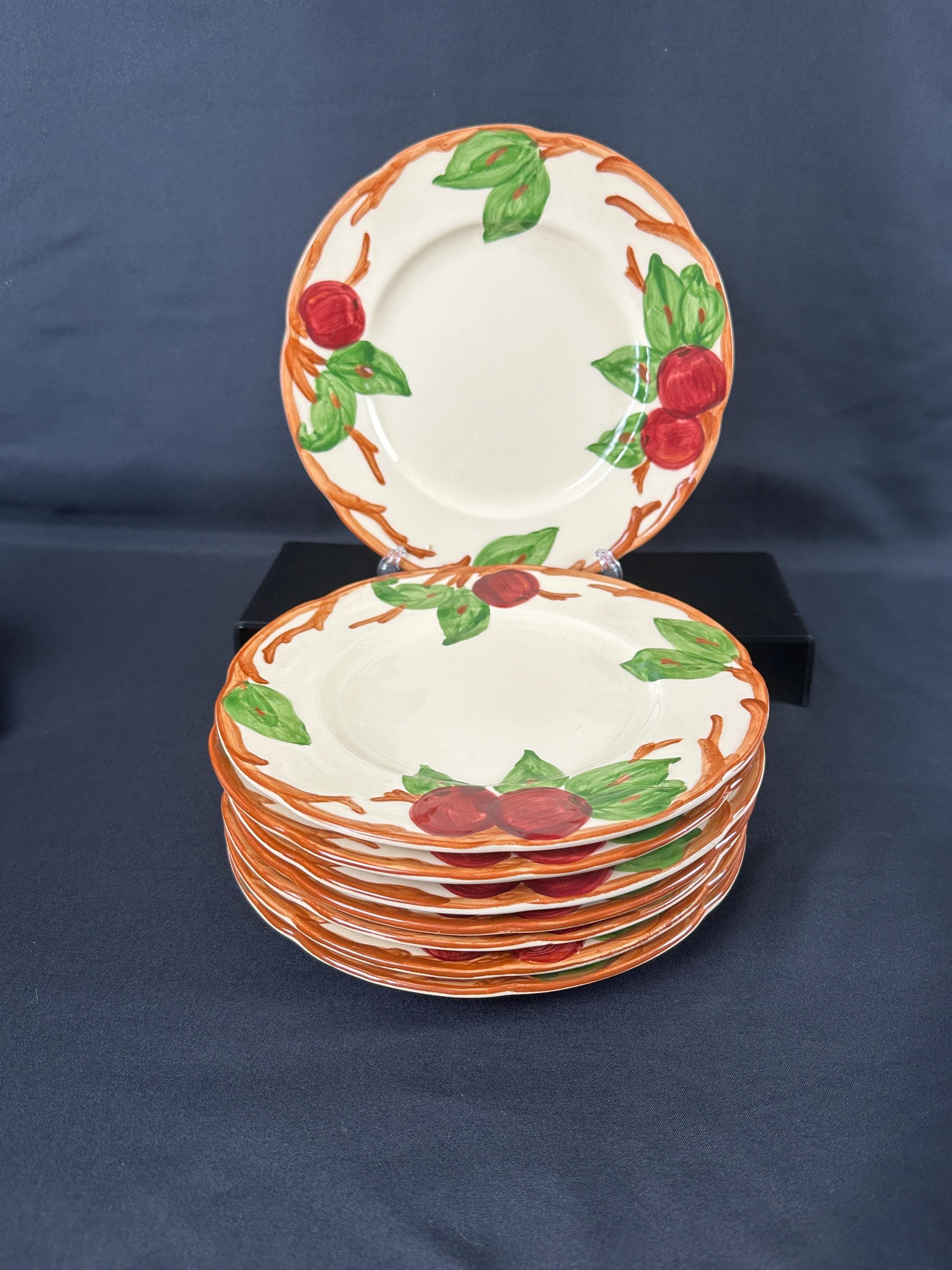 8 Franciscan Apple Salad Plates USA
