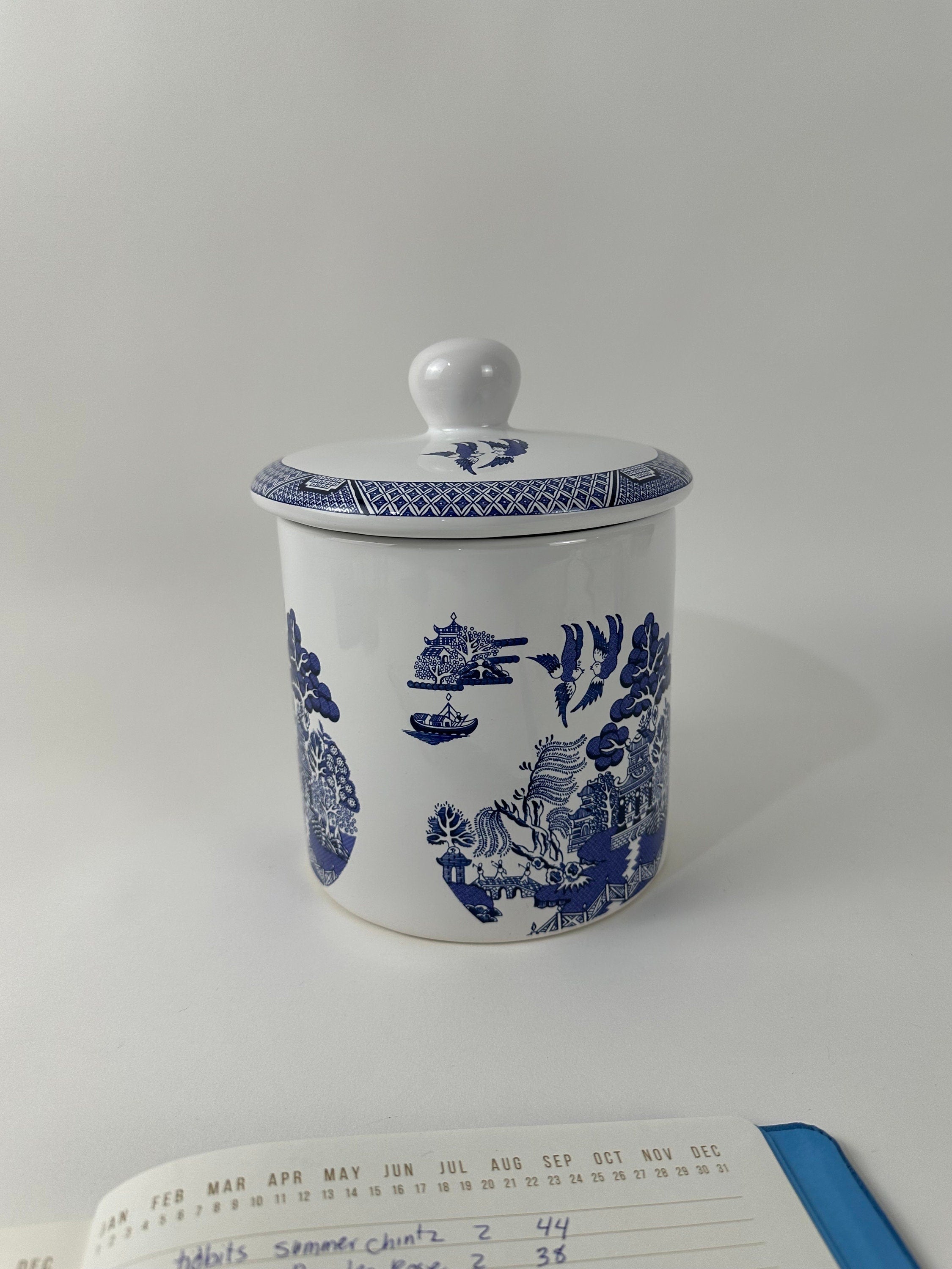 Cuthbertson Blue Willow Medium Canister