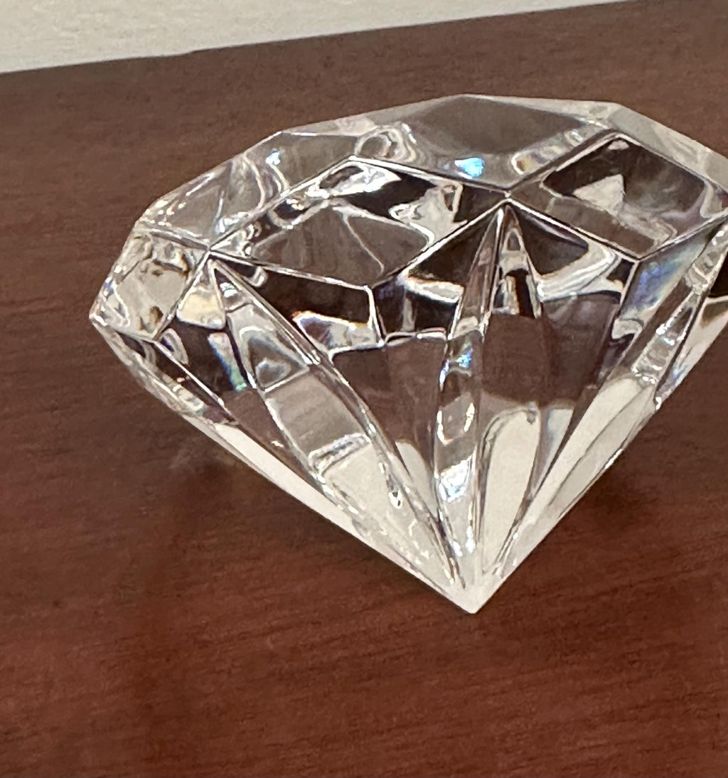 Waterford Crystal Diamond Shaped Paperweight