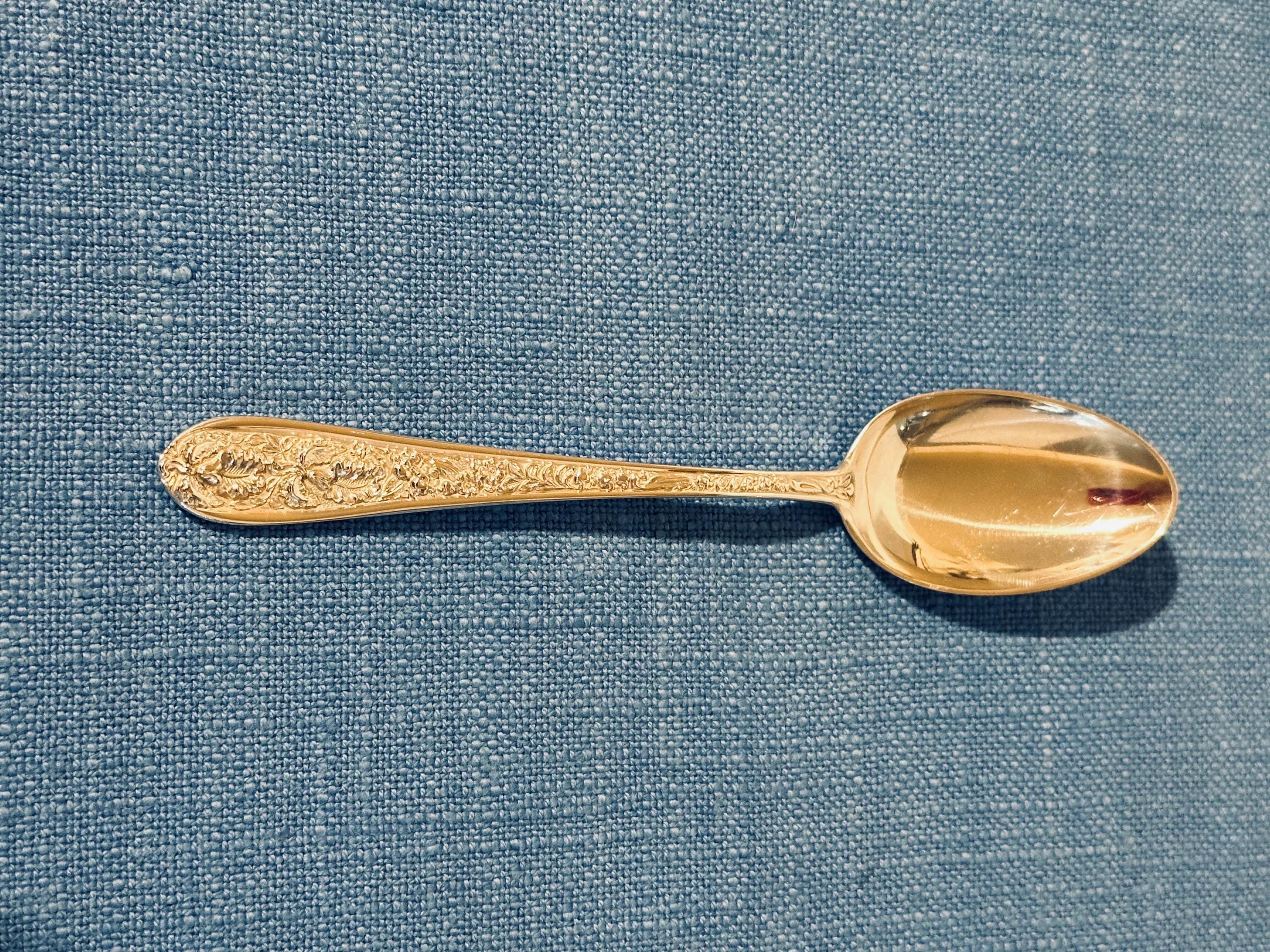Stieff Corsage Sterling Silver Teaspoon - 5 O’Clock Spoon