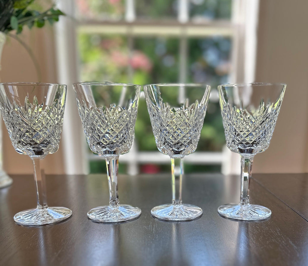 4 Waterford Crystal Claret Glasses