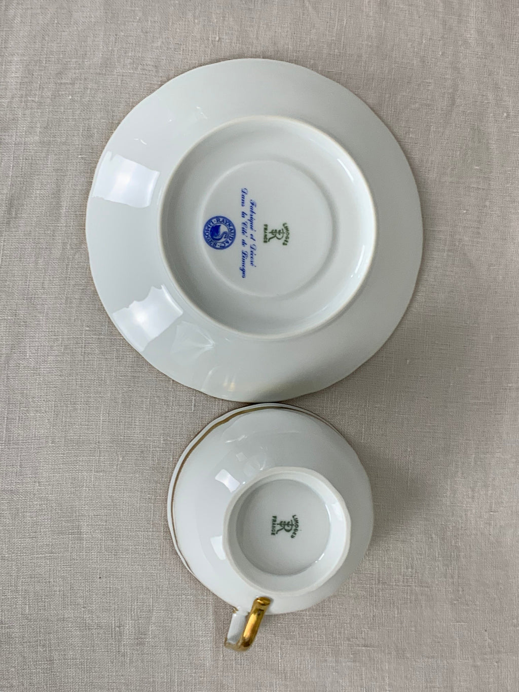 2 Raynaud Marie Antoinette Gold Teacups