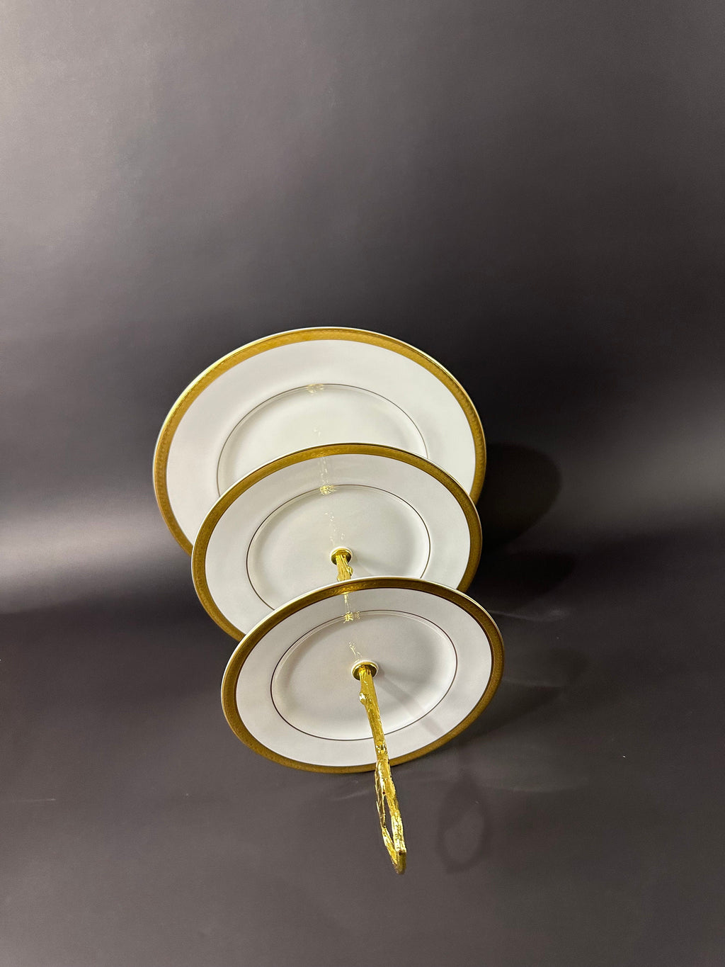 Royal Doulton Royal Gold 3 Tiered Server/Tidbit Tray