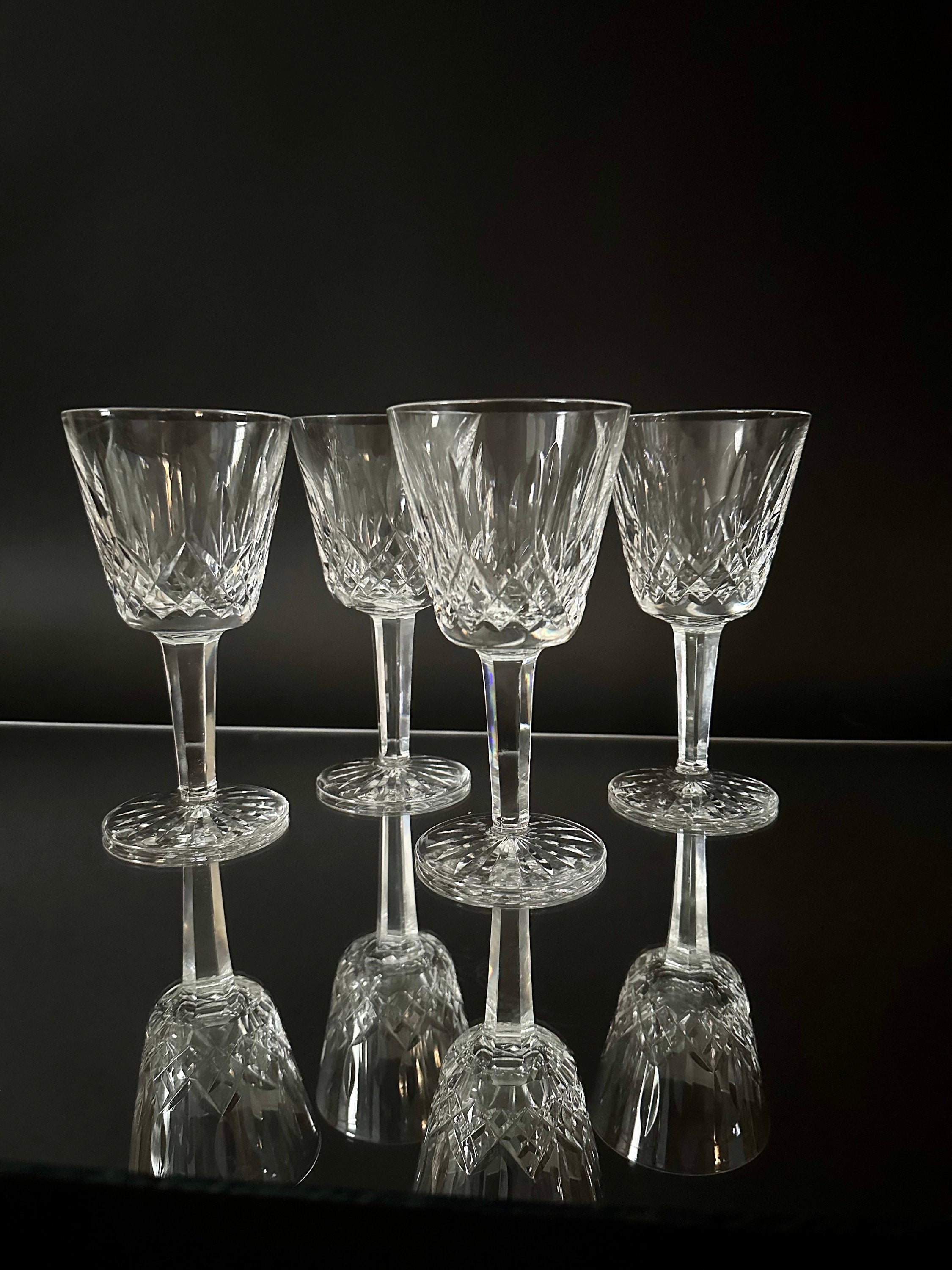 4 Waterford Crystal Lismore Claret Glasses