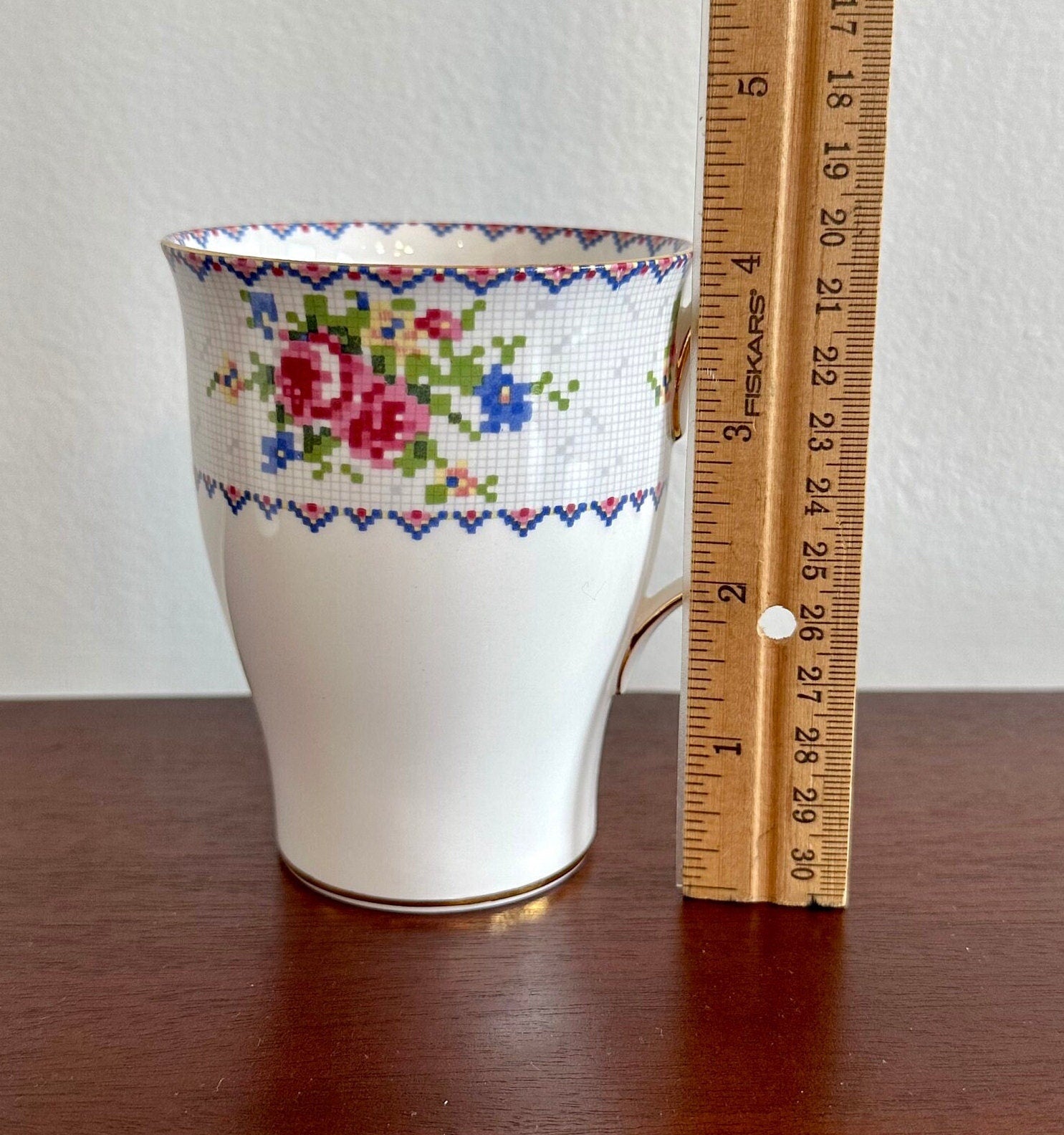 3 Royal Albert Petite Points Tall Mugs