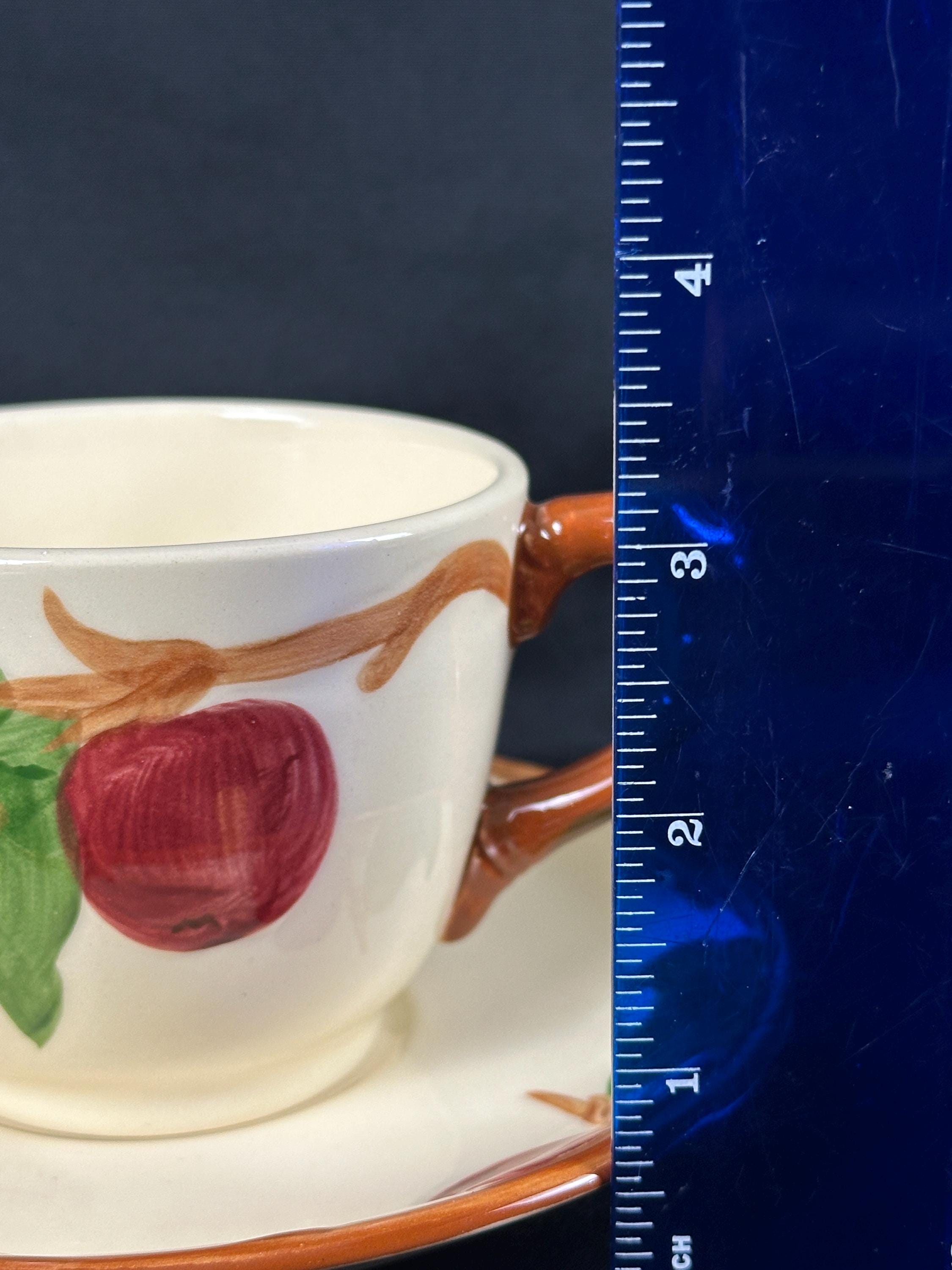 4 Franciscan Apple Teacups and Saucers USA