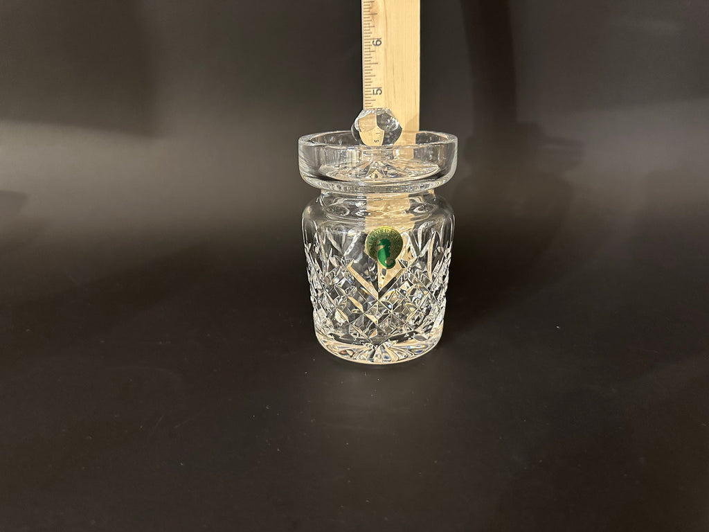 Waterford Crystal Lidded Jam/Jellie Jar in “Araglin” Pattern