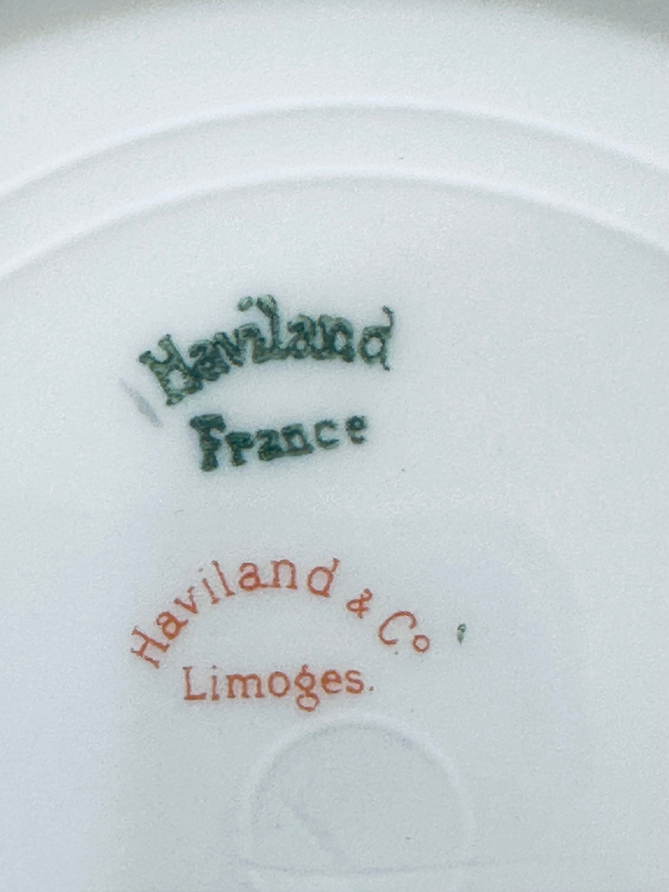 4 Haviland Clover Leaf Salad Plates