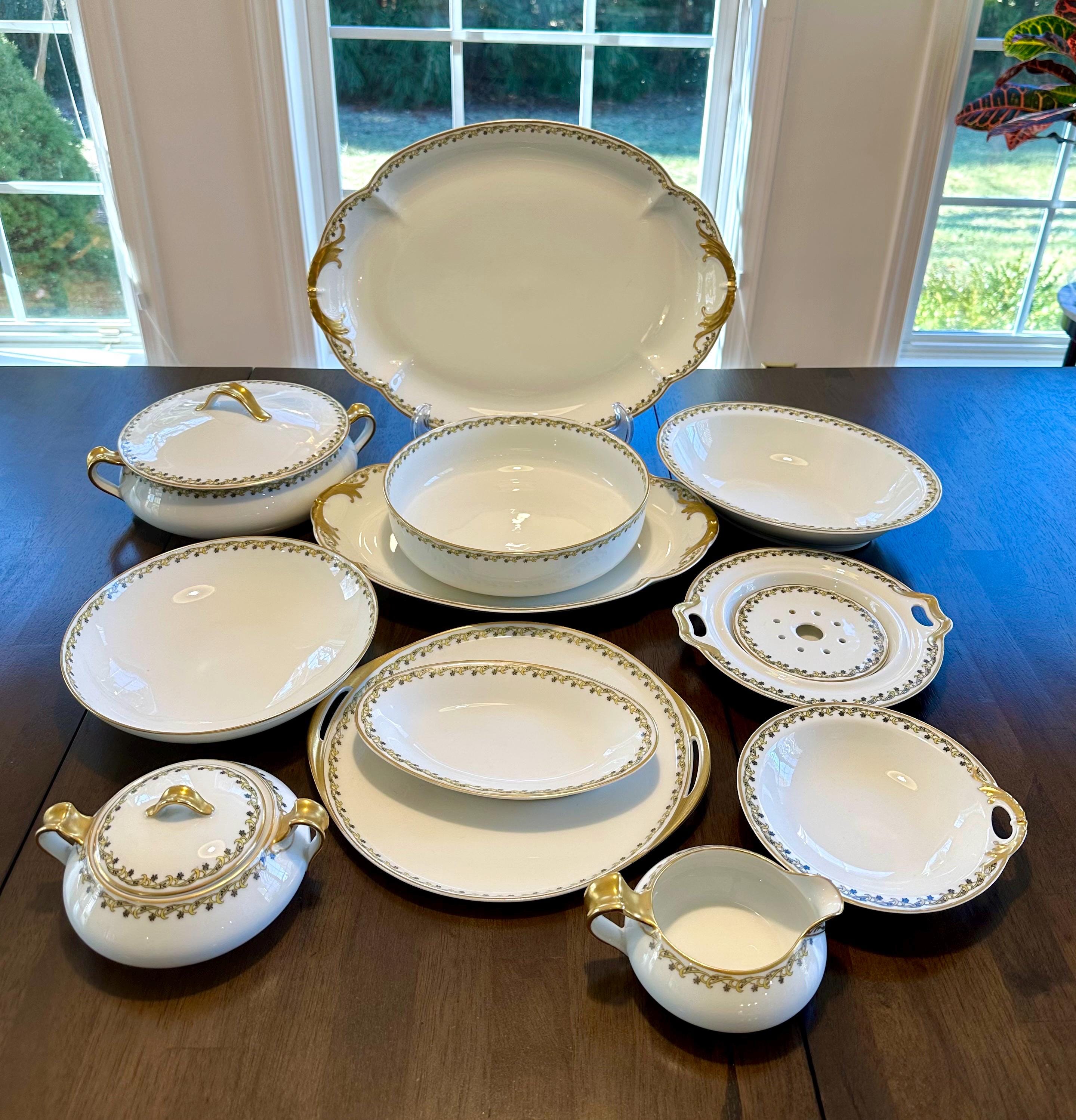 Haviland Limoges Large Set of Antique French China