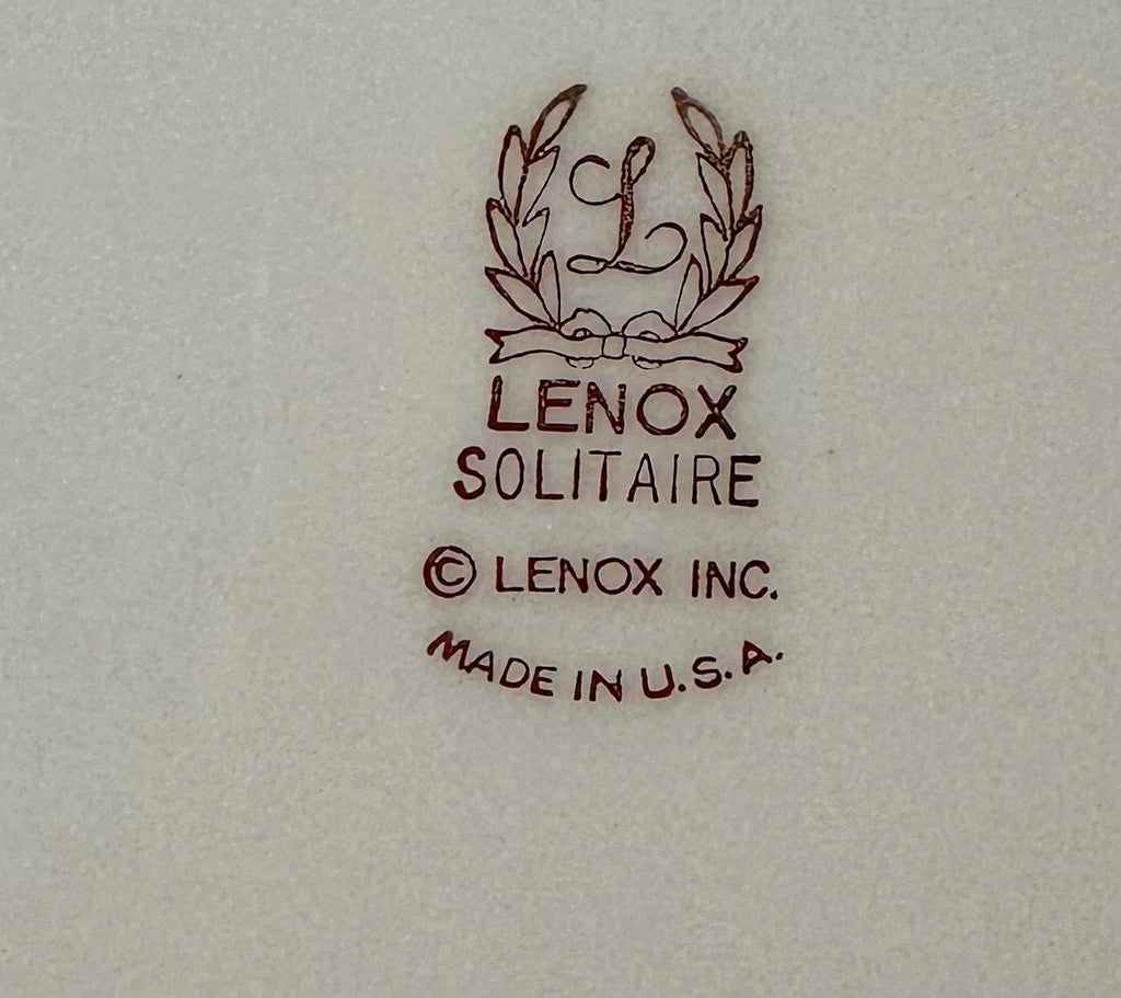 2 Lenox Solitaire Dinner Plates