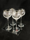4 Lenox Eternal Gold Crystal Water Goblets