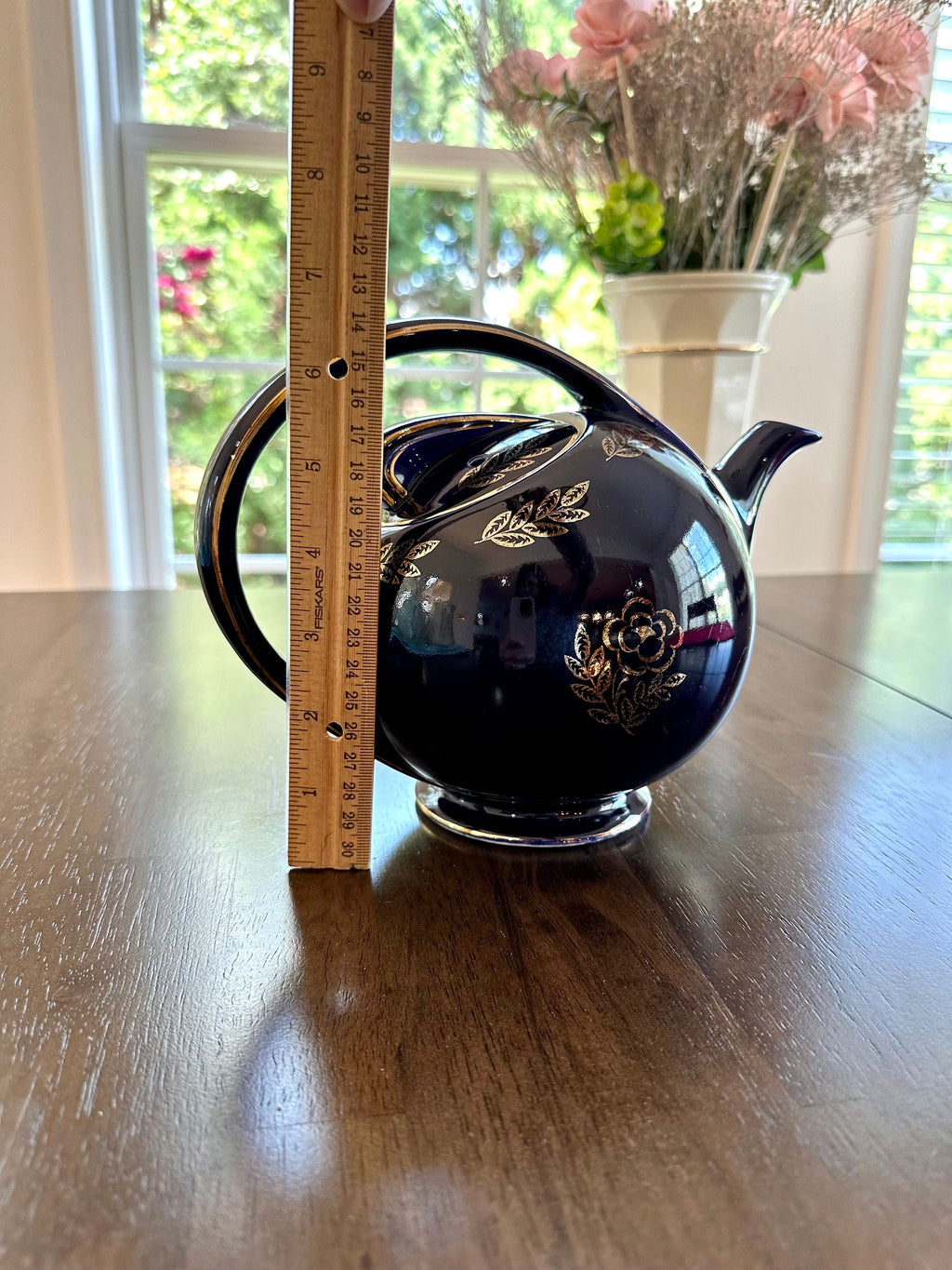 Vintage Hall Cobalt Blue Airflow Teapot