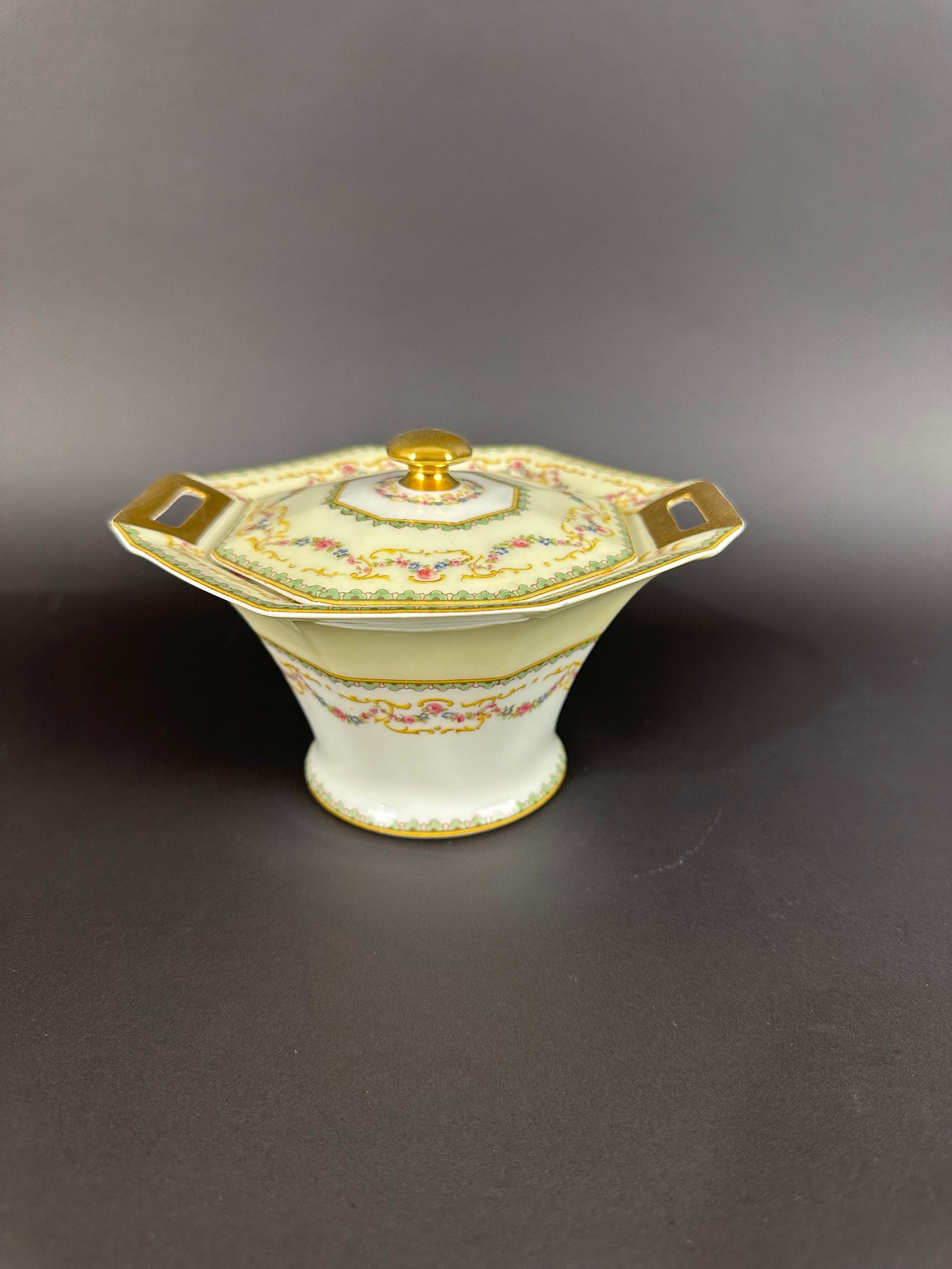 Haviland Venice Antique Limoges Sugar Bowl