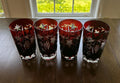4 Nachtmann Traube Ruby Highball Glasses