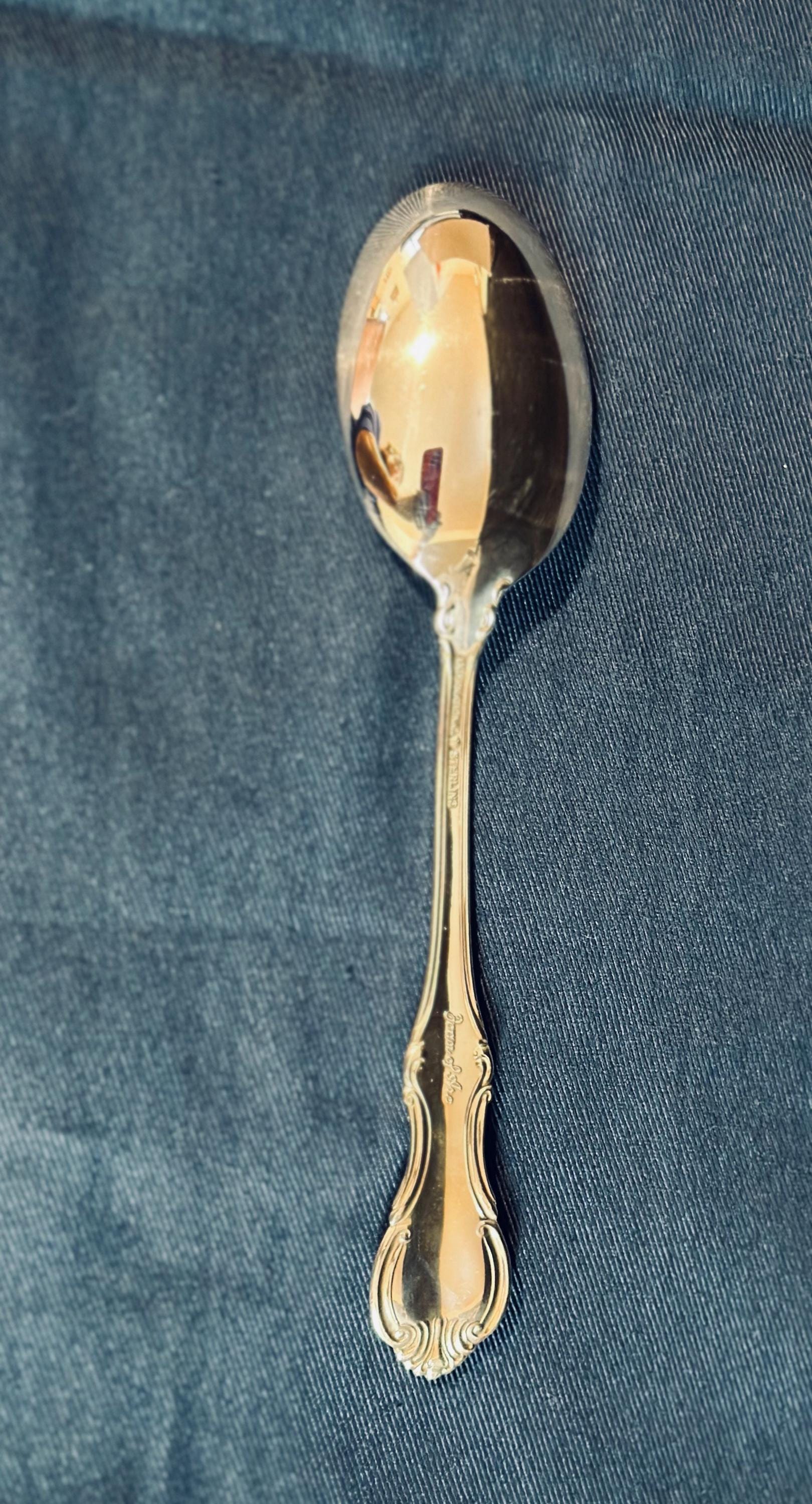 International Silver Joan of Arc Sterling Oval Soup Spoon Tablespoon