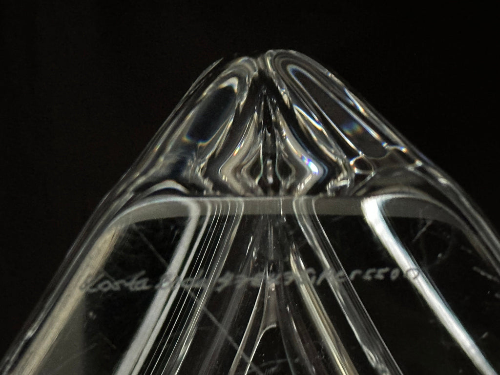 Artist Signed Kosta Boda Vase 7”