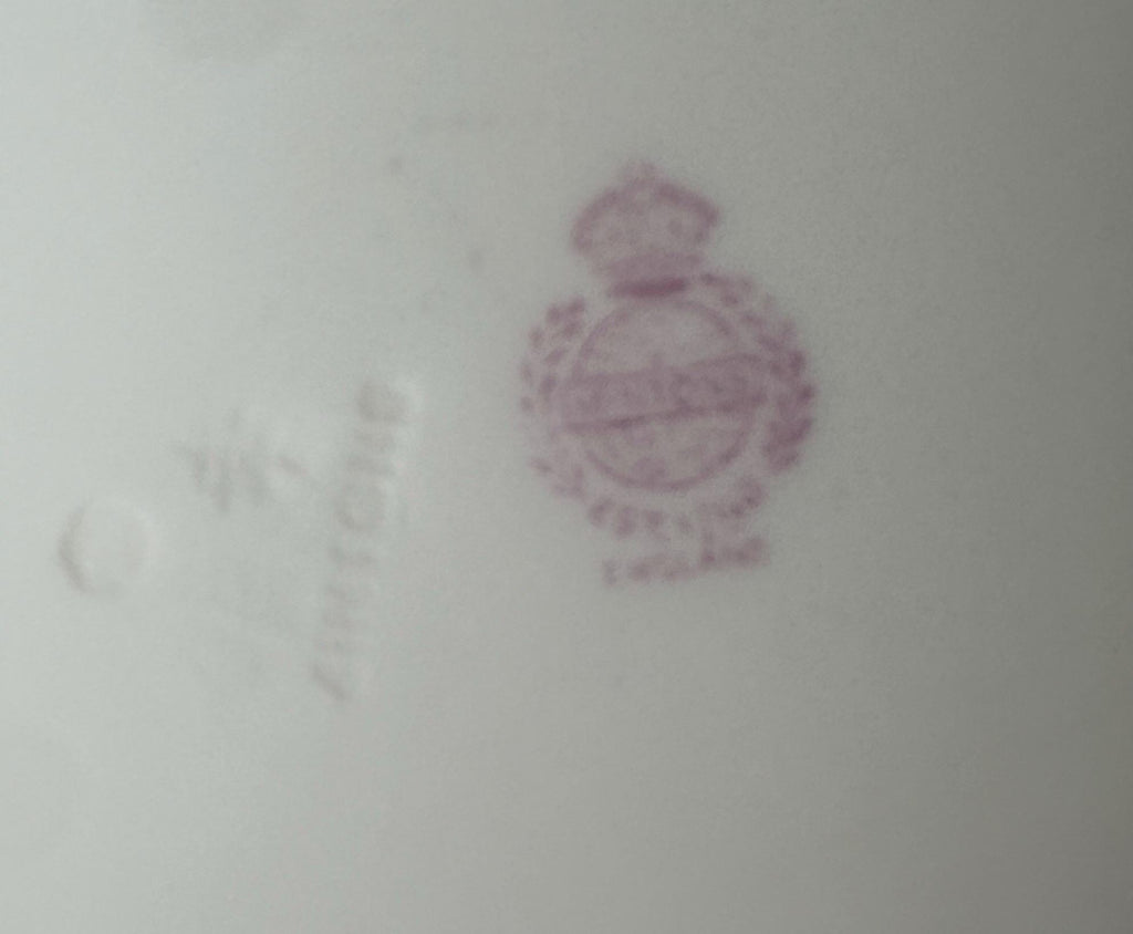 2 Minton Rose Dinner Plates Older Pattern