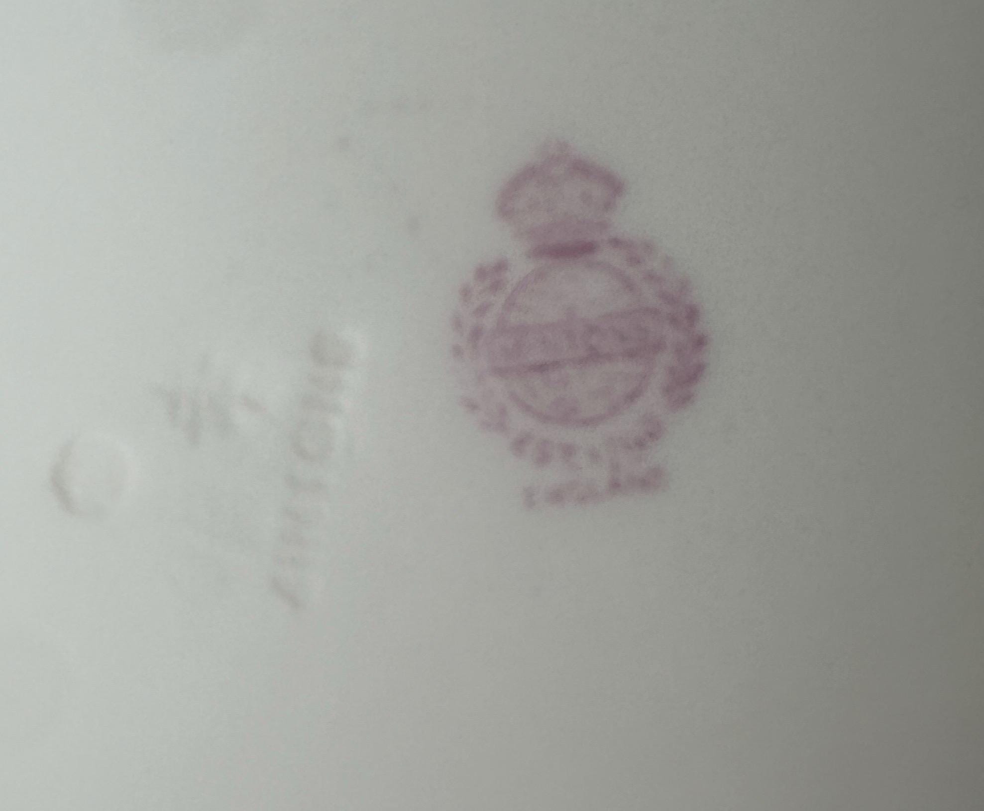 2 Minton Rose Dinner Plates Older Pattern