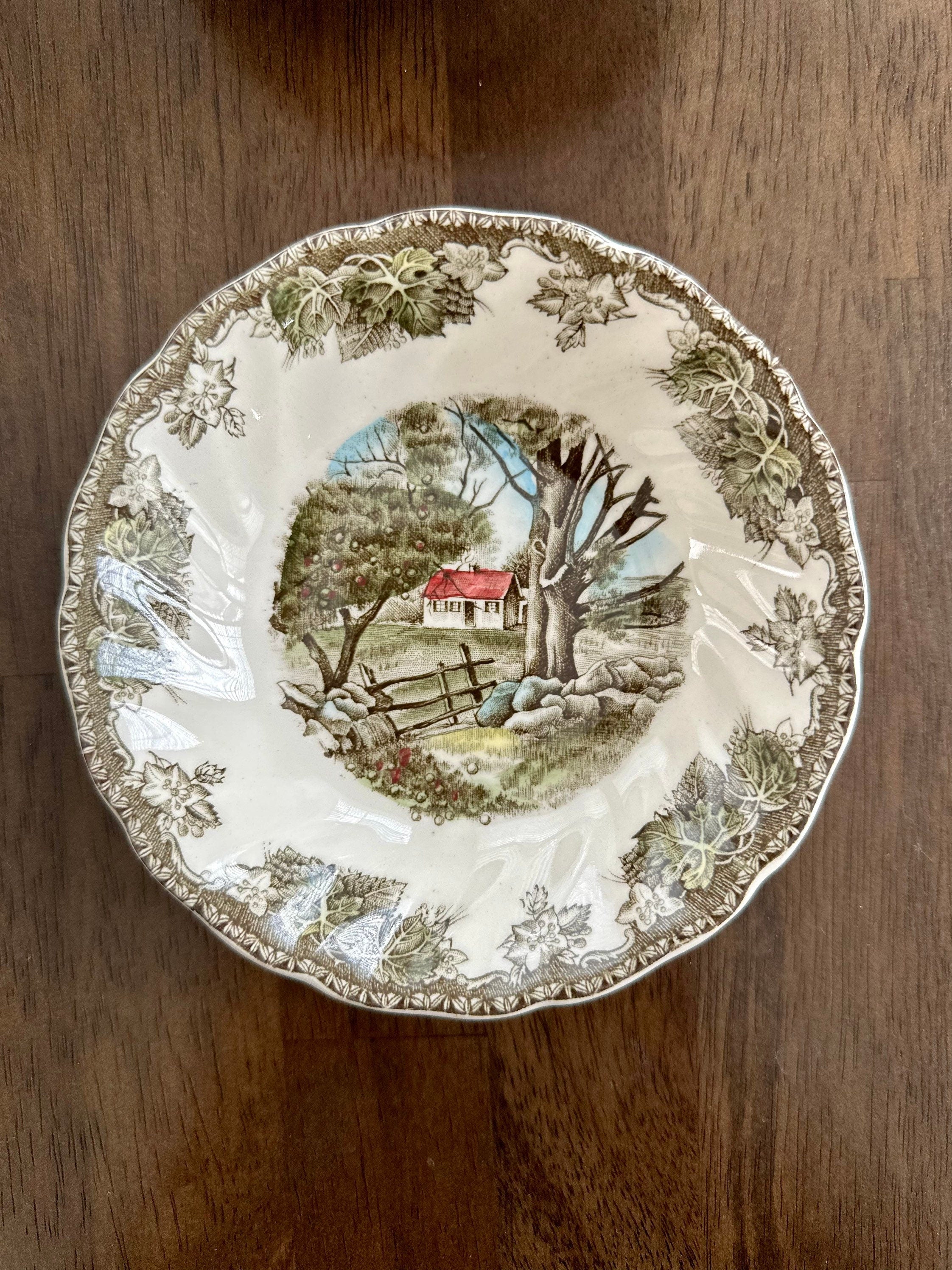 4 Friendly Village Fruit Bowls by Johnson Brothers