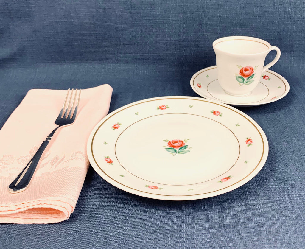 Vintage Hutschenreuther Coffee Dessert Set: Mid-Century German China