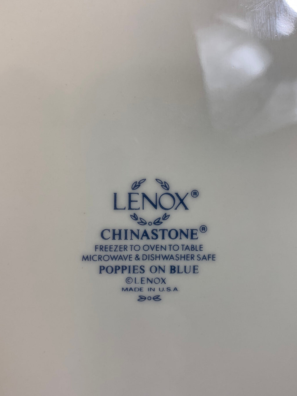 Lenox Poppies on Blue Chop PlateRound Platter