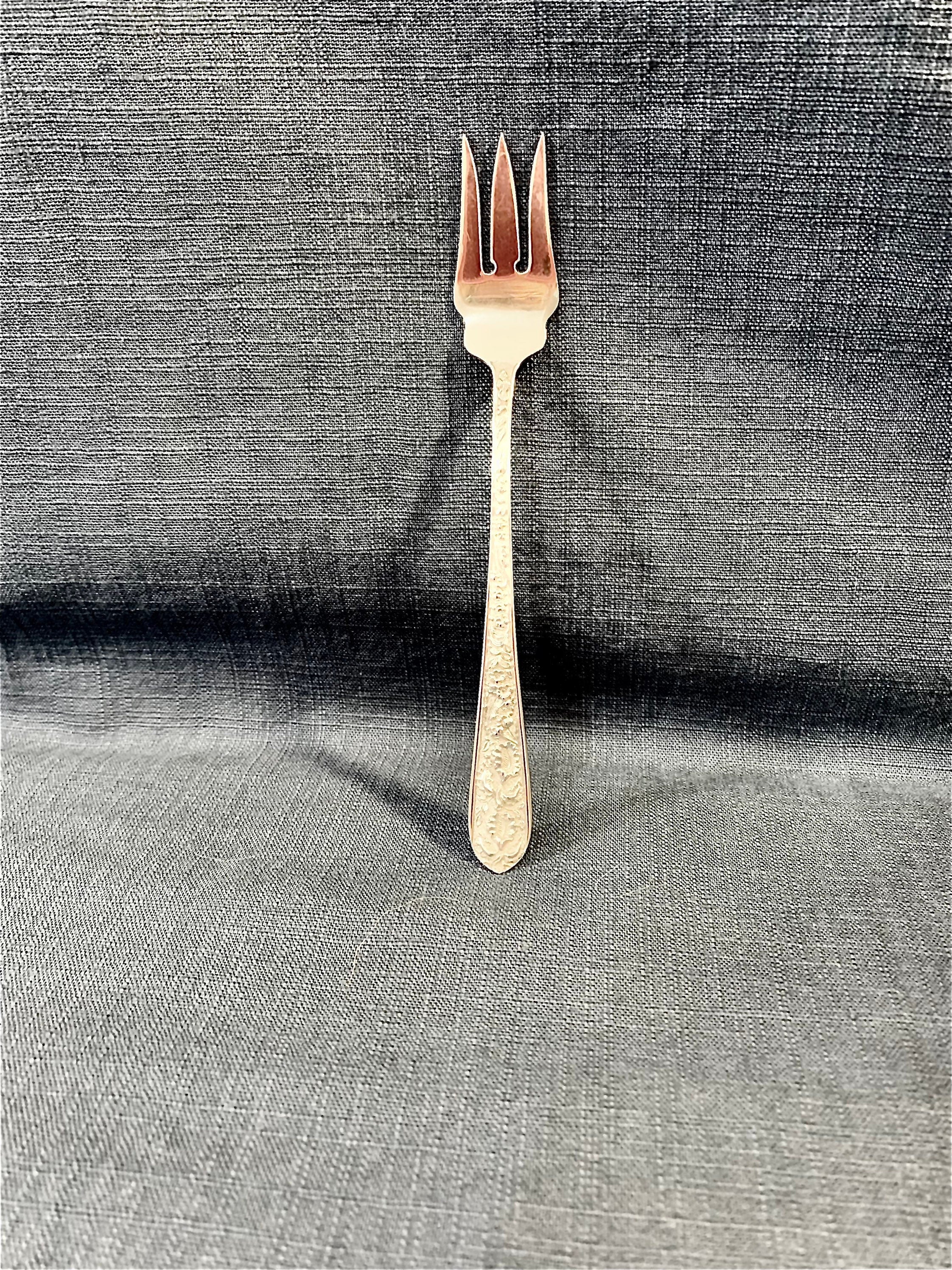 Stieff Corsage Sterling Silver Pickle Olive Fork