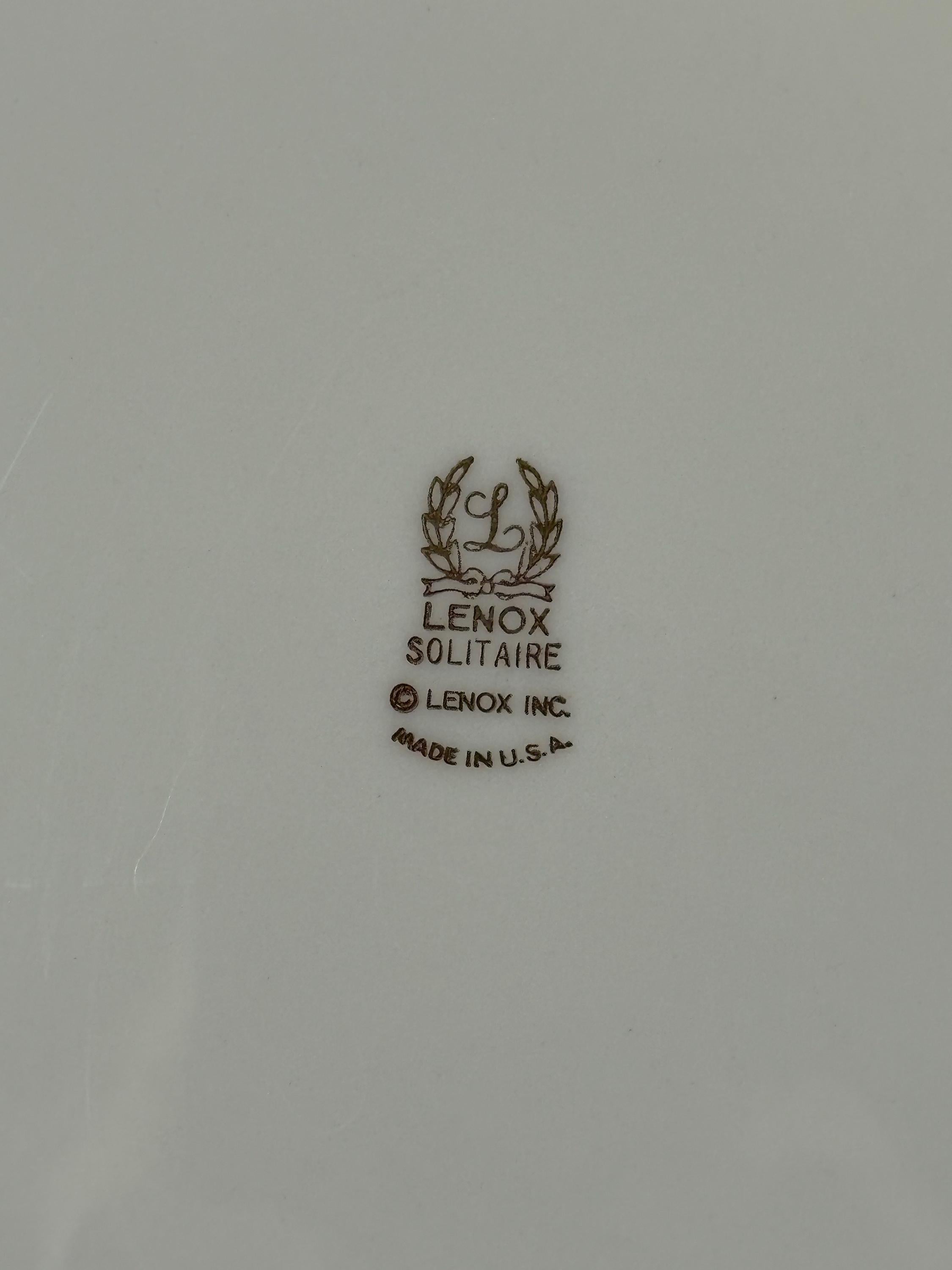 Lenox Solitaire Chop Plate Round Platter Serving Tray