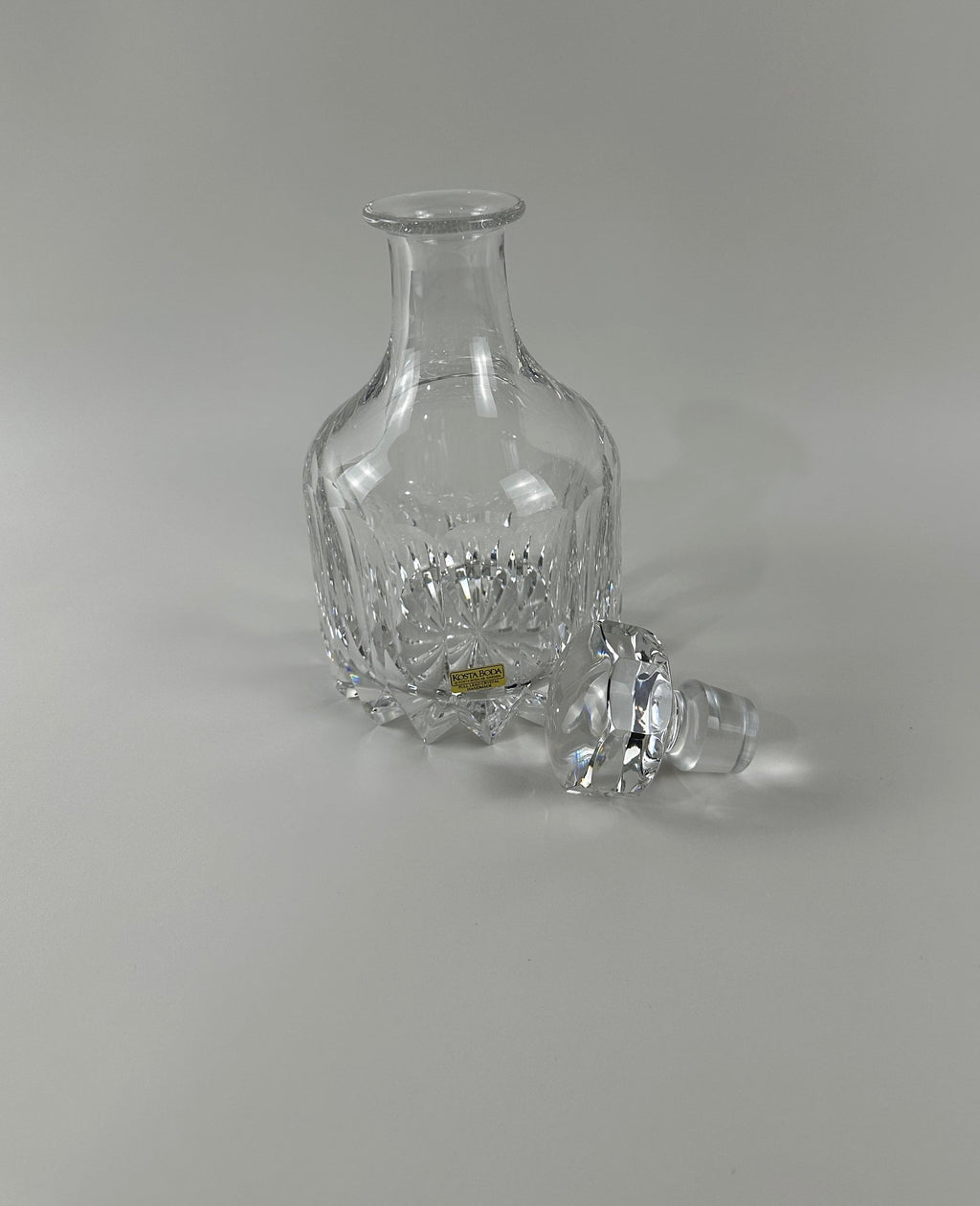 Kosta Boda Cut Crystal Decanter