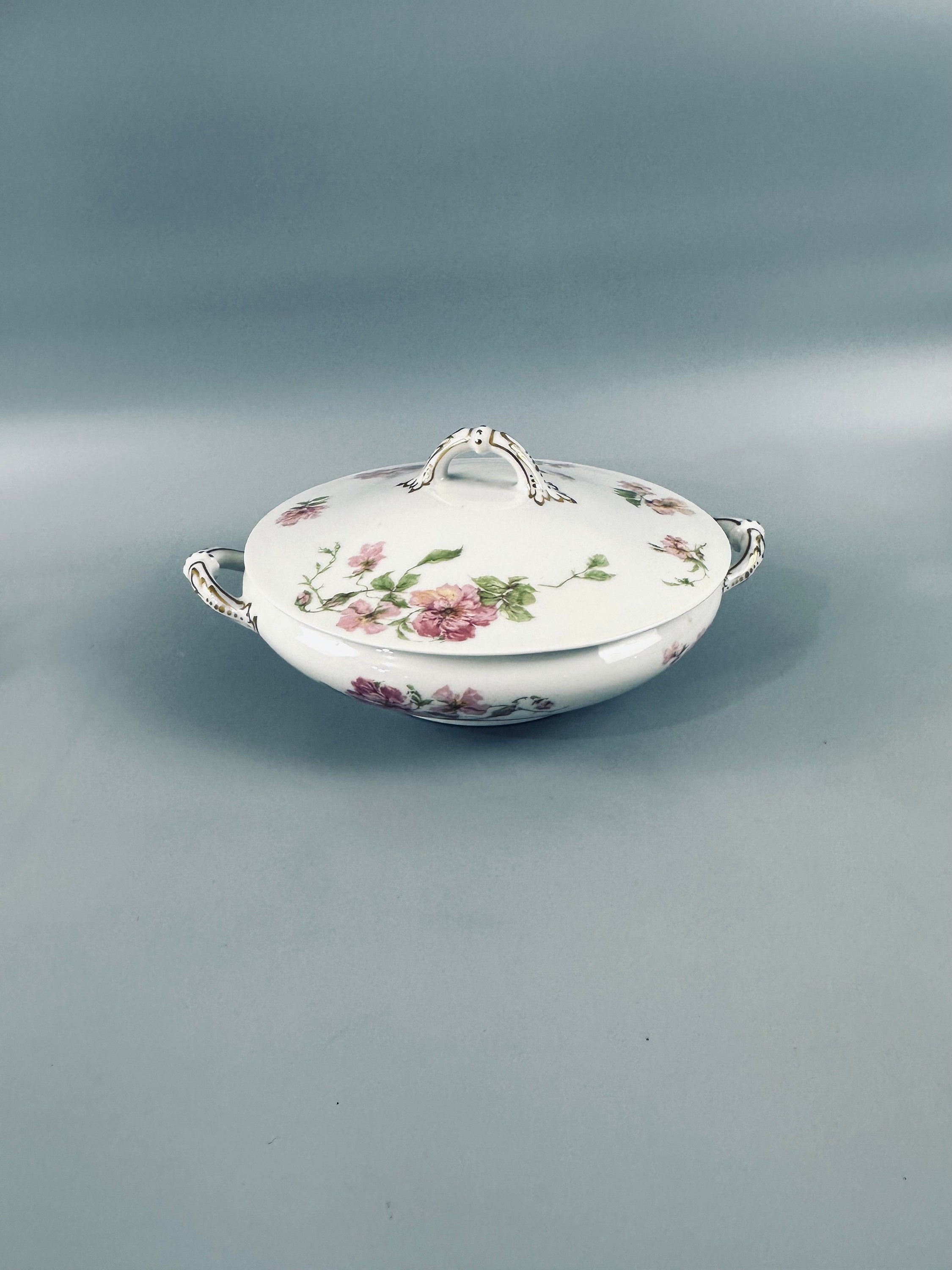 Haviland Limoges Covered Vegetable Bowl