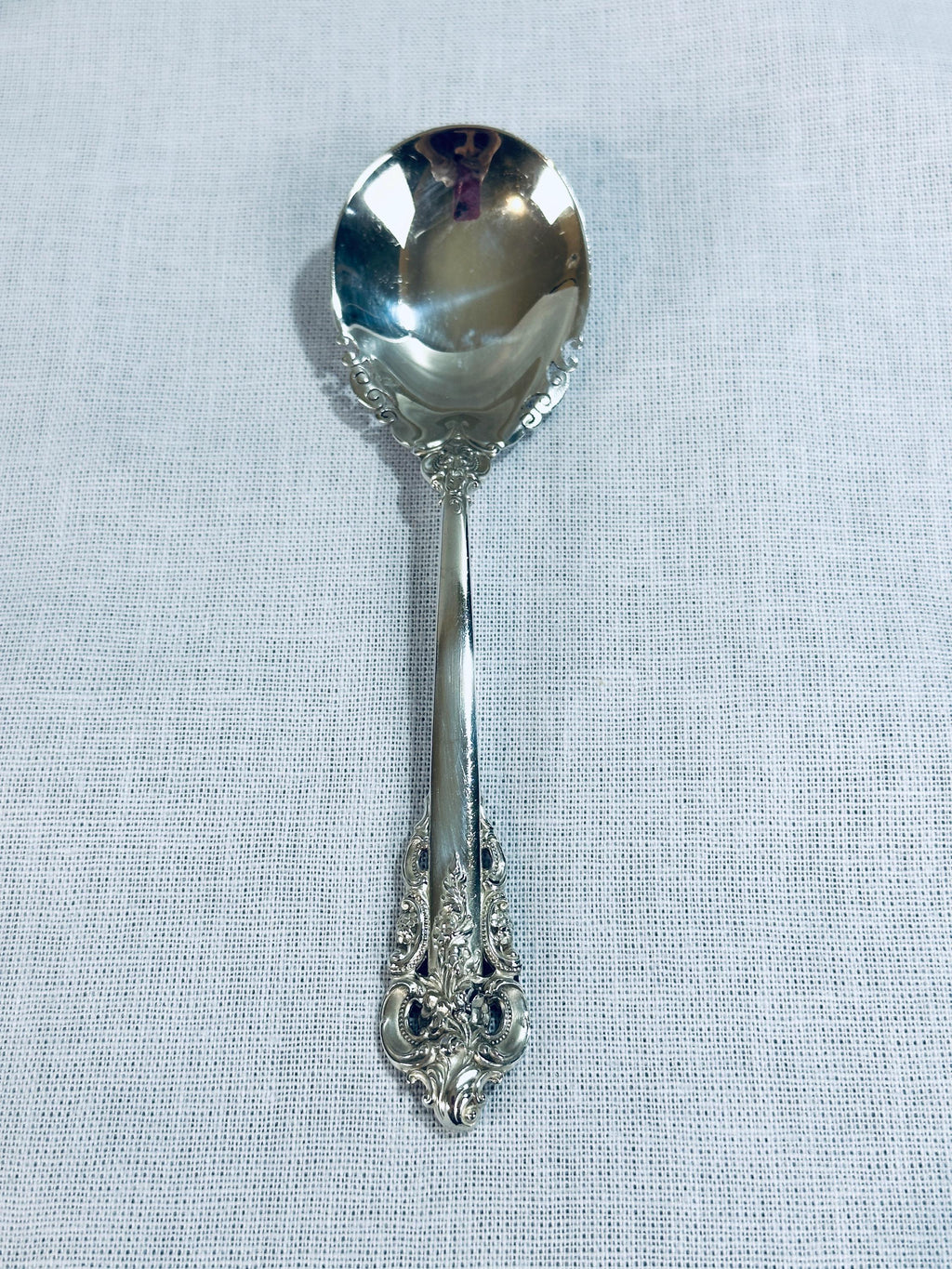 Wallace Grande Baroque Sugar Spoon Sterling Silver